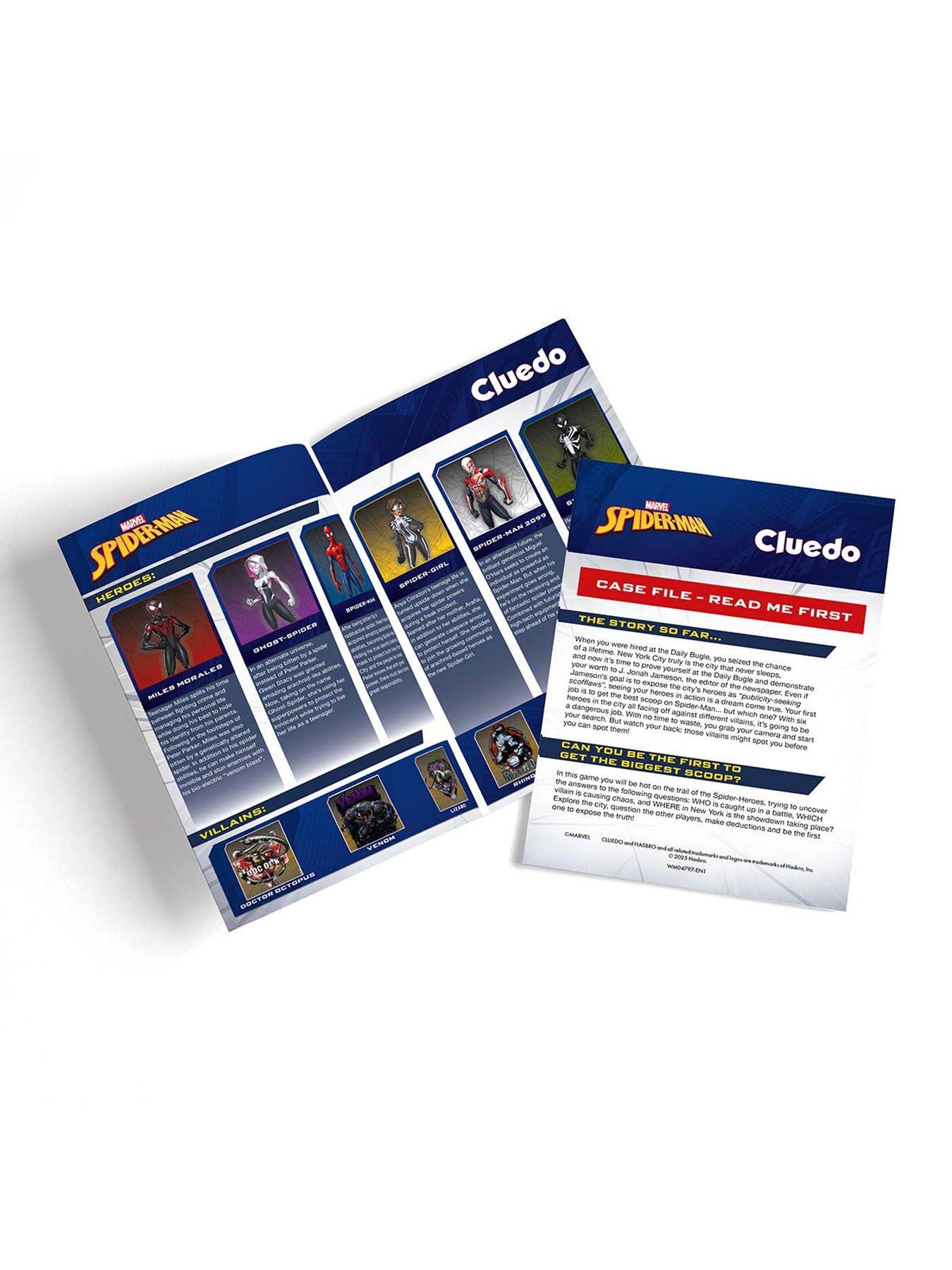  image of cluedo-spiderman-cluedo-family-board-game