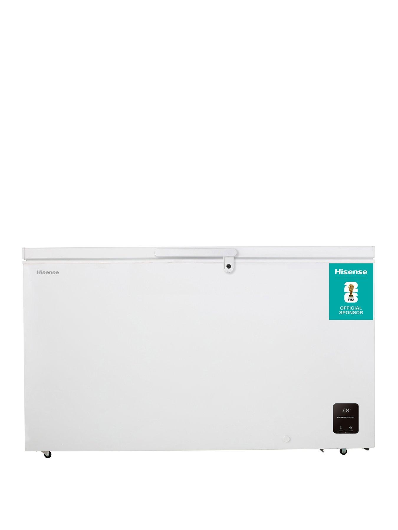 Hisense FC571D4AWLYE, 372L High Capacity Chest Freezer, E Rated in White