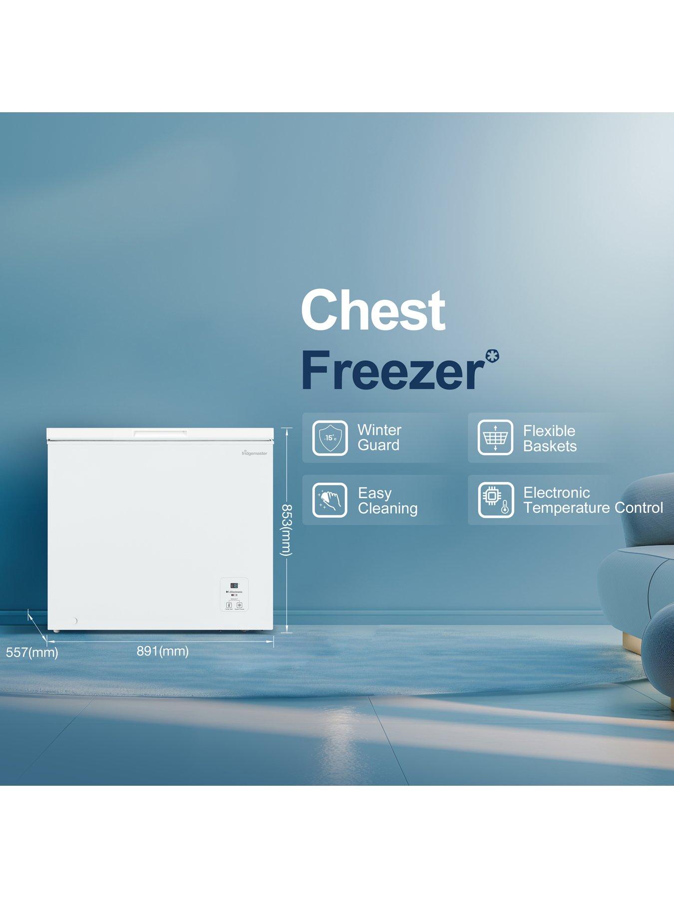 Image 4 of 7 of Fridgemaster MCF198E Chest Freezer - White - E Rated