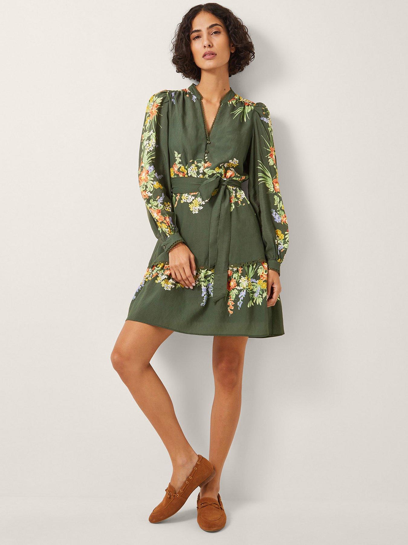 undefined Jesse Short Dress - Khaki