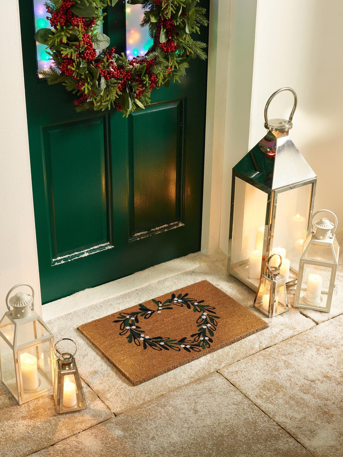 Image 1 of 3 of Very Home Mistletoe Heart Doormat 40x60 - Multi