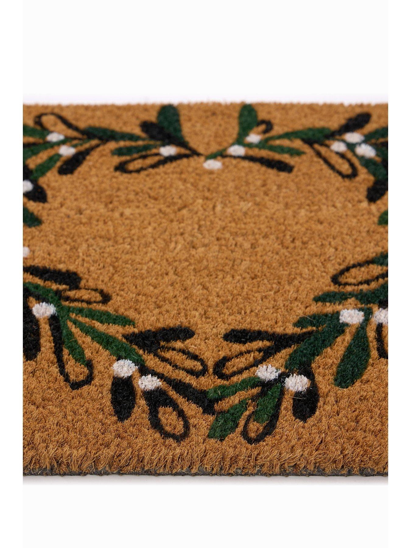 Image 3 of 3 of Very Home Mistletoe Heart Doormat 40x60 - Multi