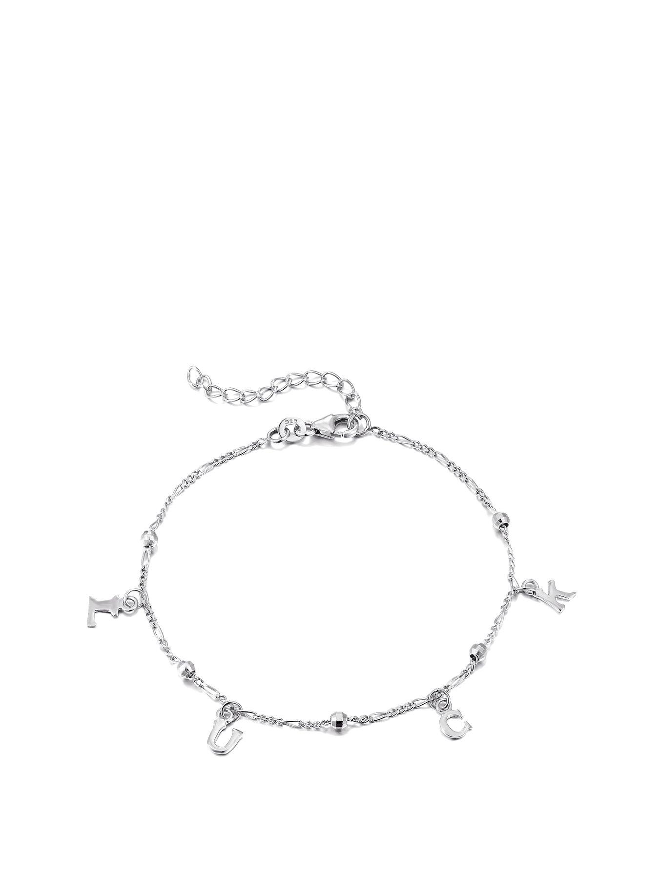 undefined Sterling Luck Charm Bracelet - Silver