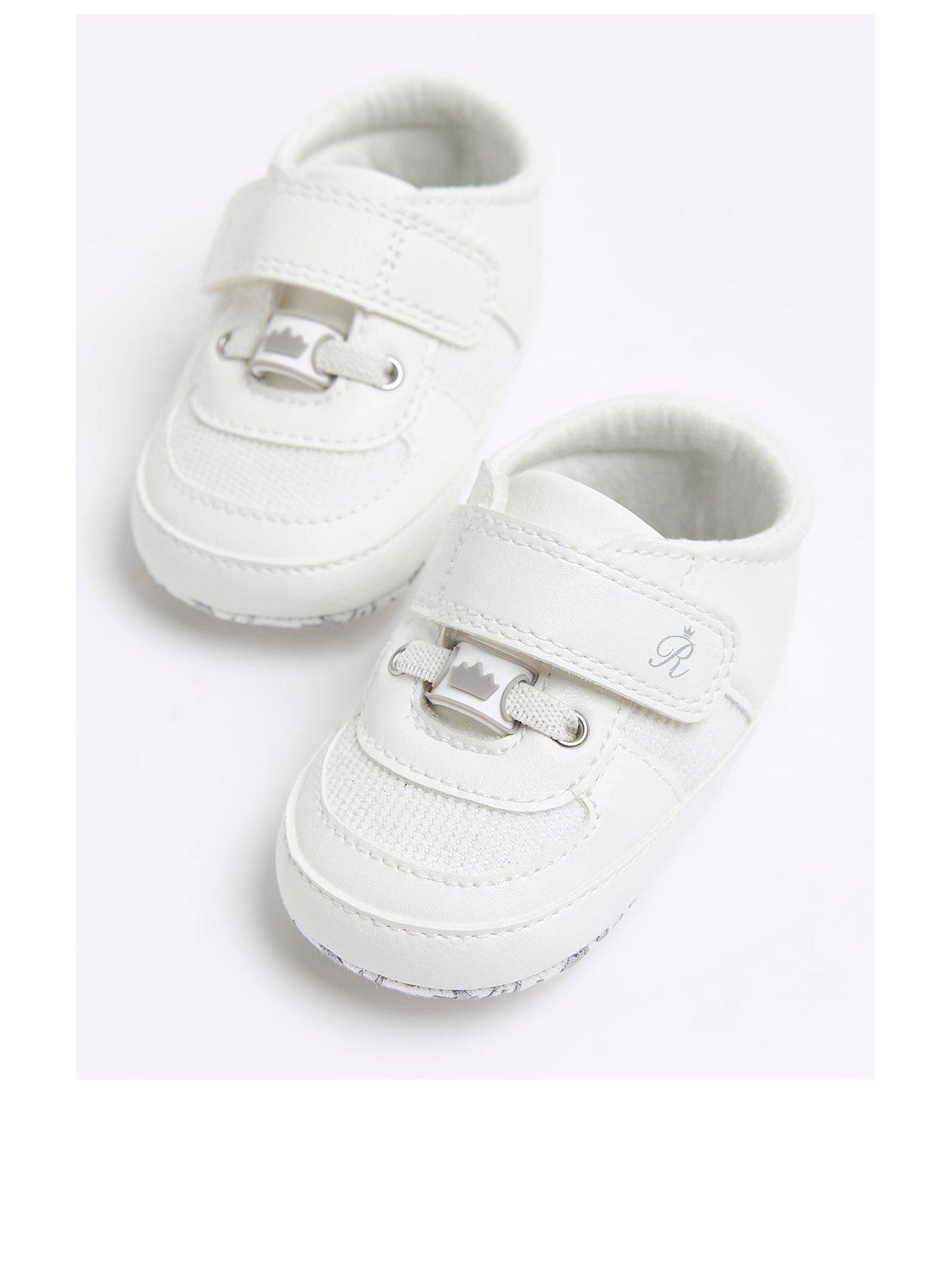 Image 2 of 6 of River Island Baby Babys Unisex Strap Trainer - White