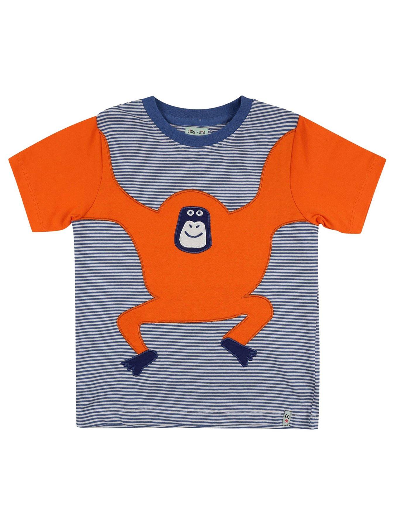 lilly-sid-boys-multicoloured-ape-applique-t-shirt-multi