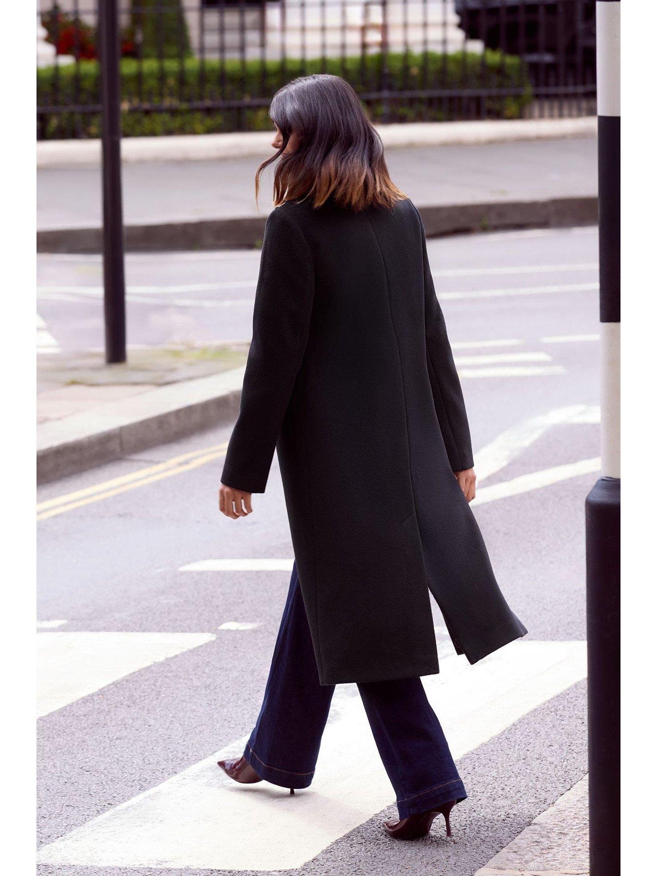 Image 2 of 4 of Friends Like These Tailored Single Button Coat - Black
