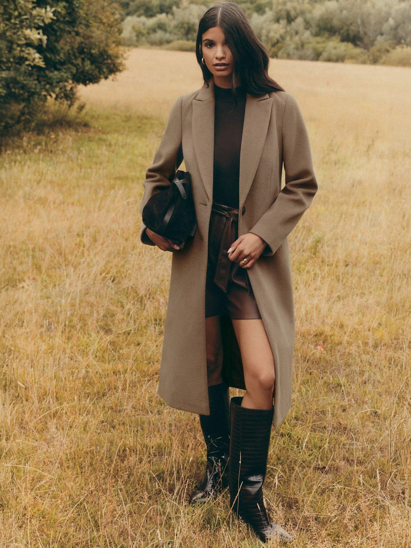  image of friends-like-these-midaxi-coat-taupe