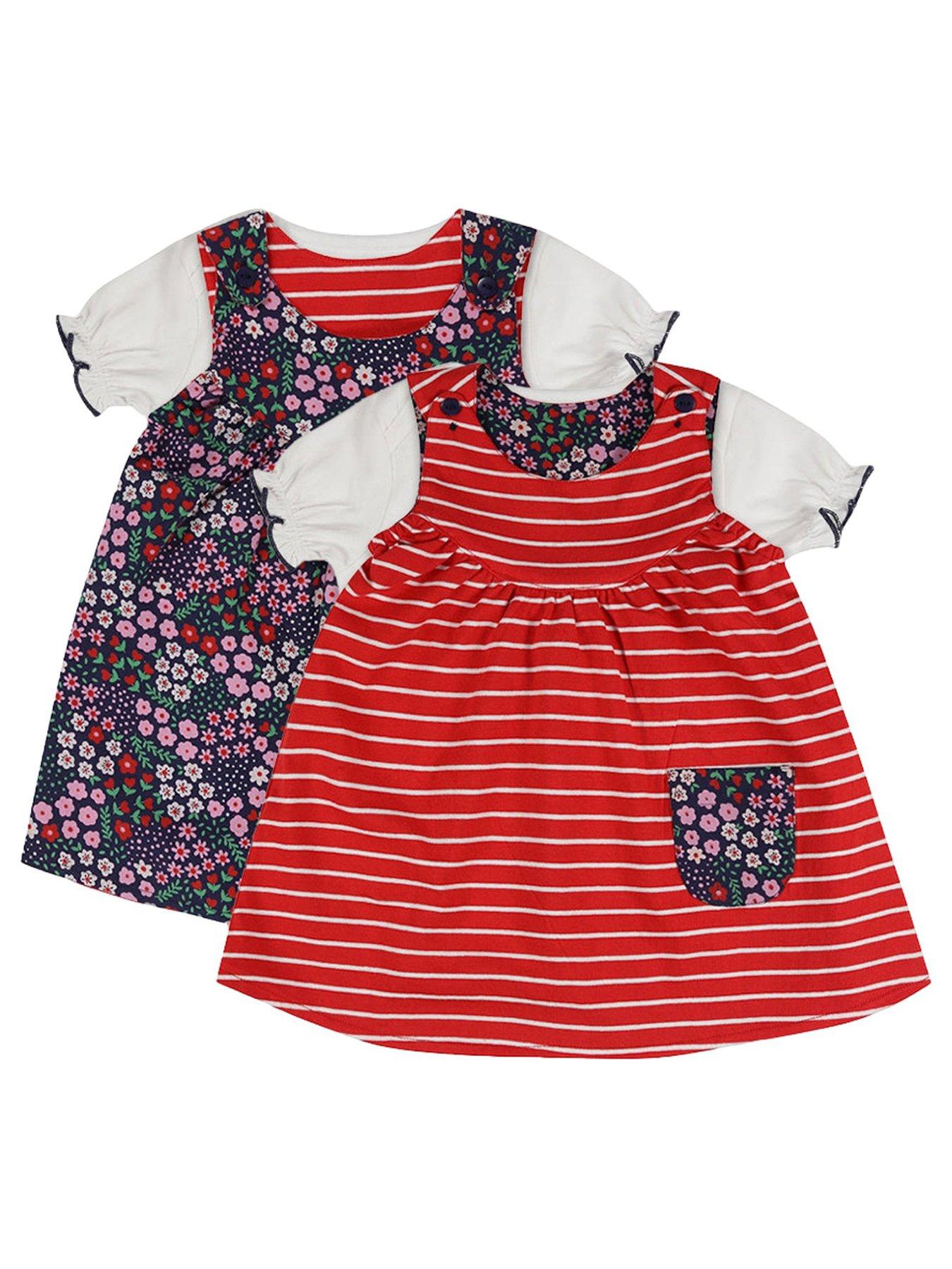lilly-sid-baby-girls-multicoloured-stripe-and-floral-print-dress-and-top-set-multi