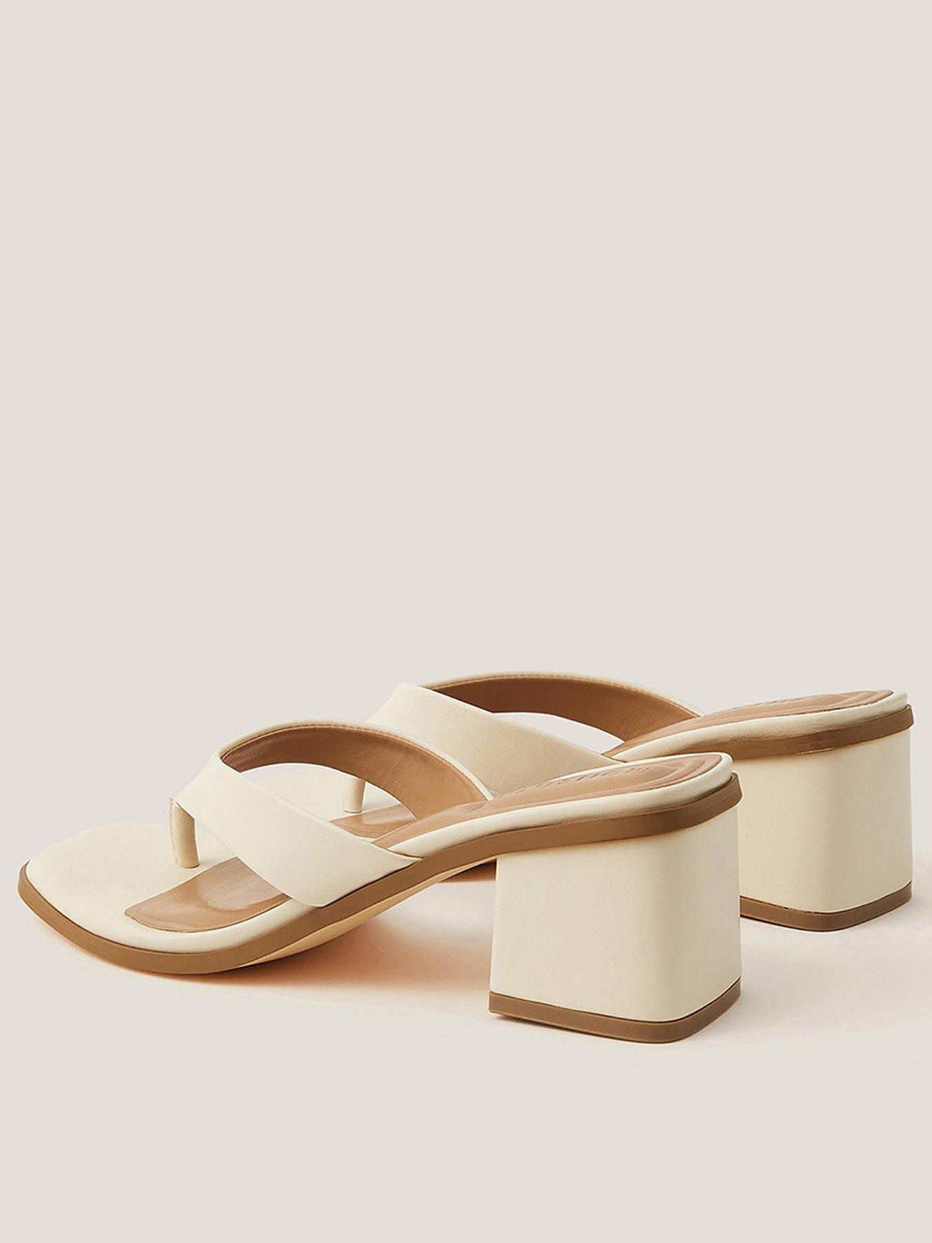  image of monsoon-tilly-toe-post-mule-cream