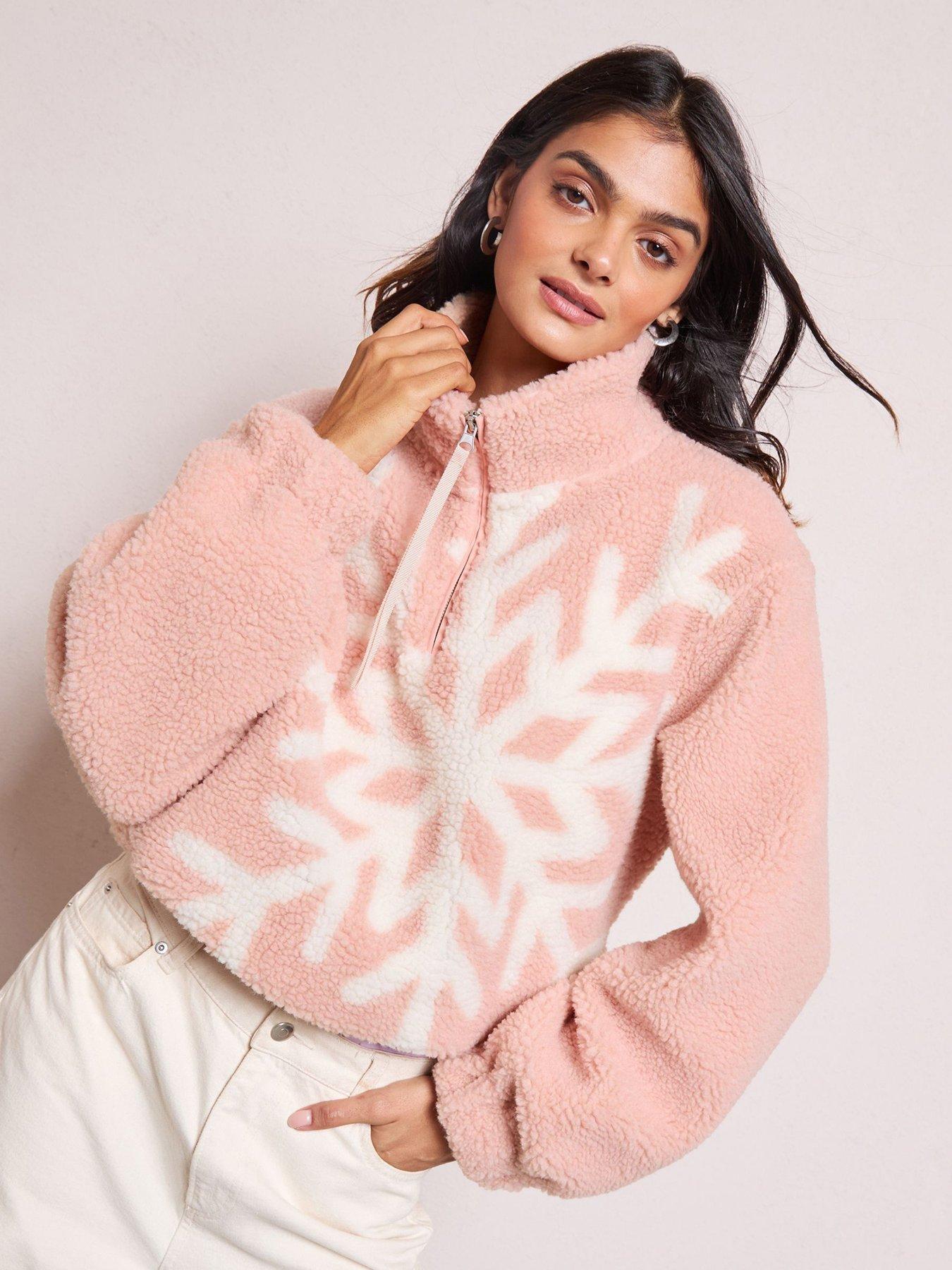  image of friends-like-these-fairisle-fleece-pink