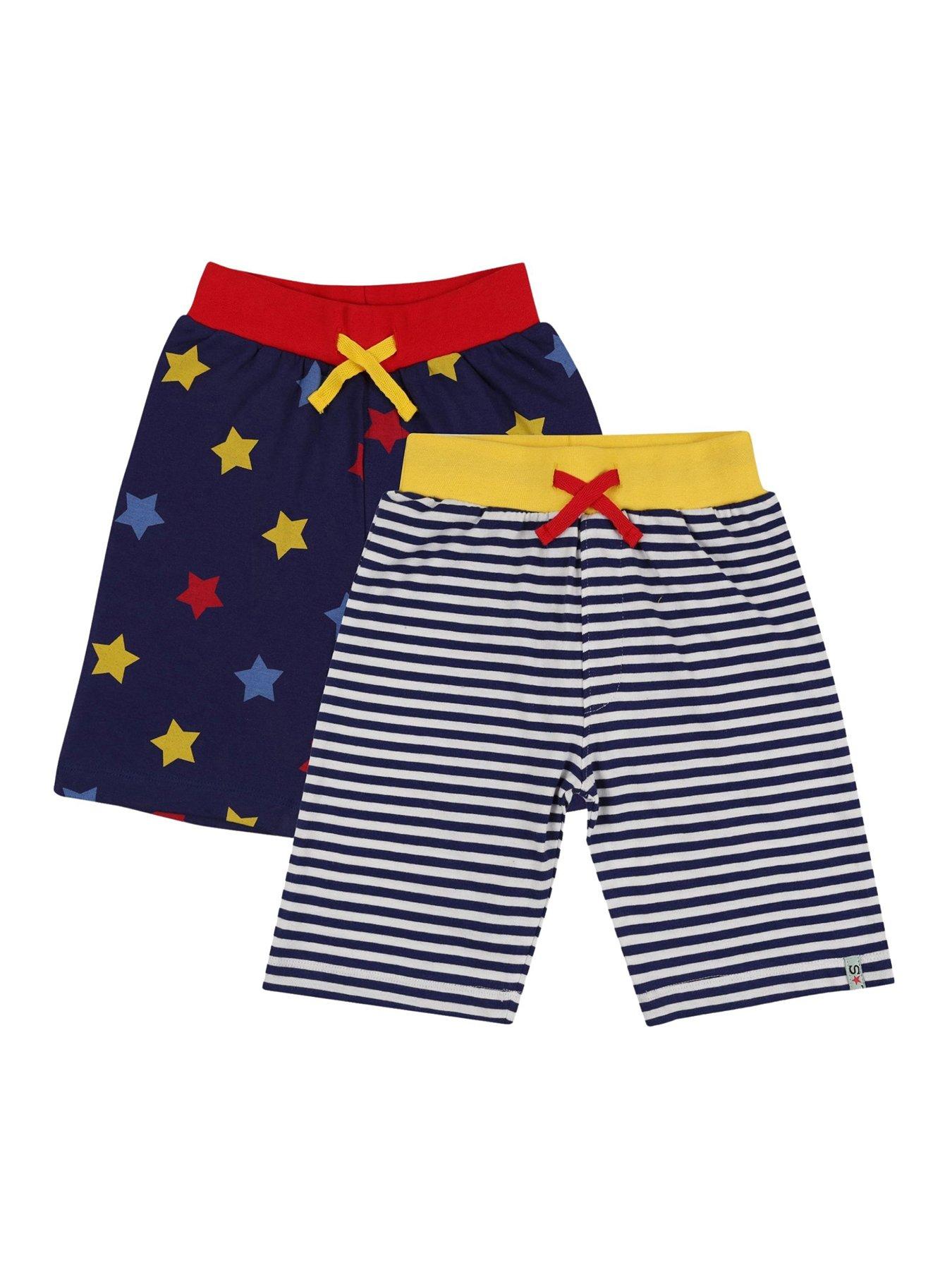 Image 1 of 4 of Lilly + Sid Boys 2 Pack Star And Stripe Print Shorts - Multi