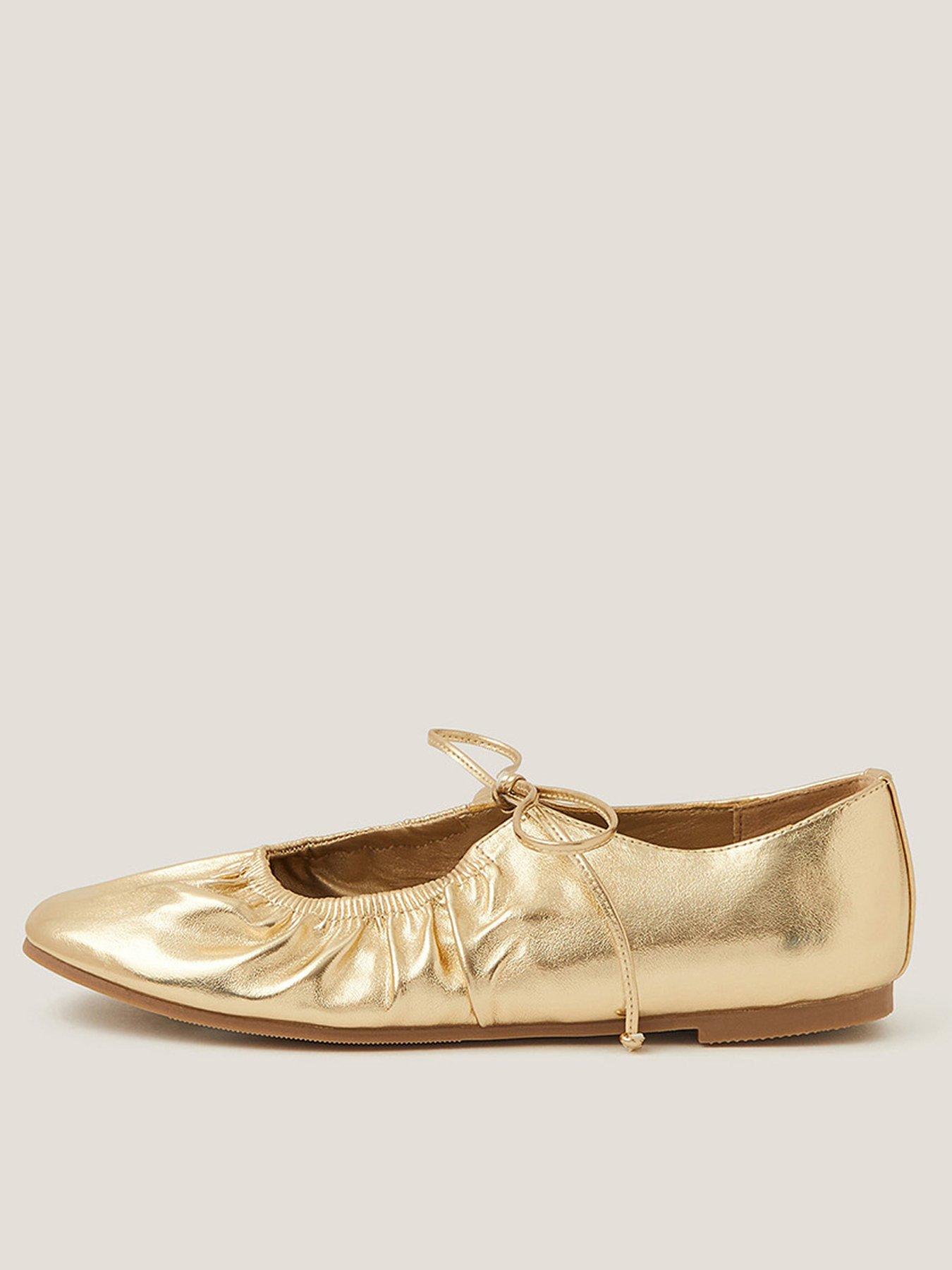 undefined Lola Bow Slingback - Gold