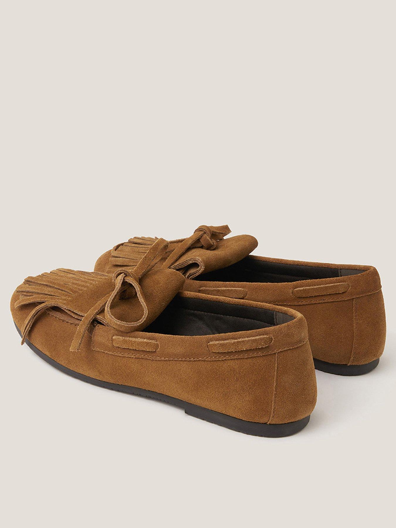 Image 3 of 3 of Monsoon Sara Suede Mocassin - Tan