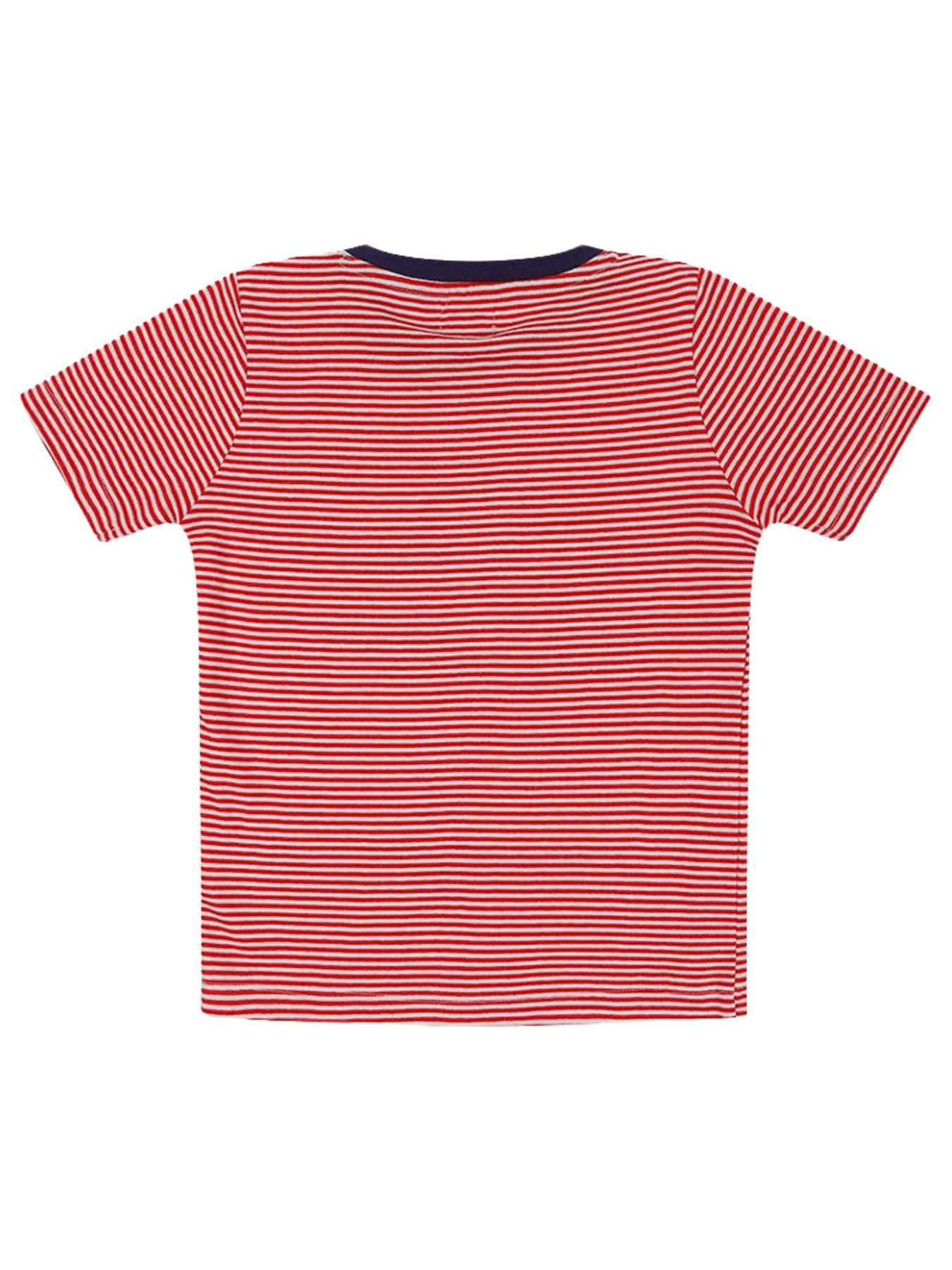 Image 2 of 3 of Lilly + Sid Boys Car Applique T- Shirt - Red