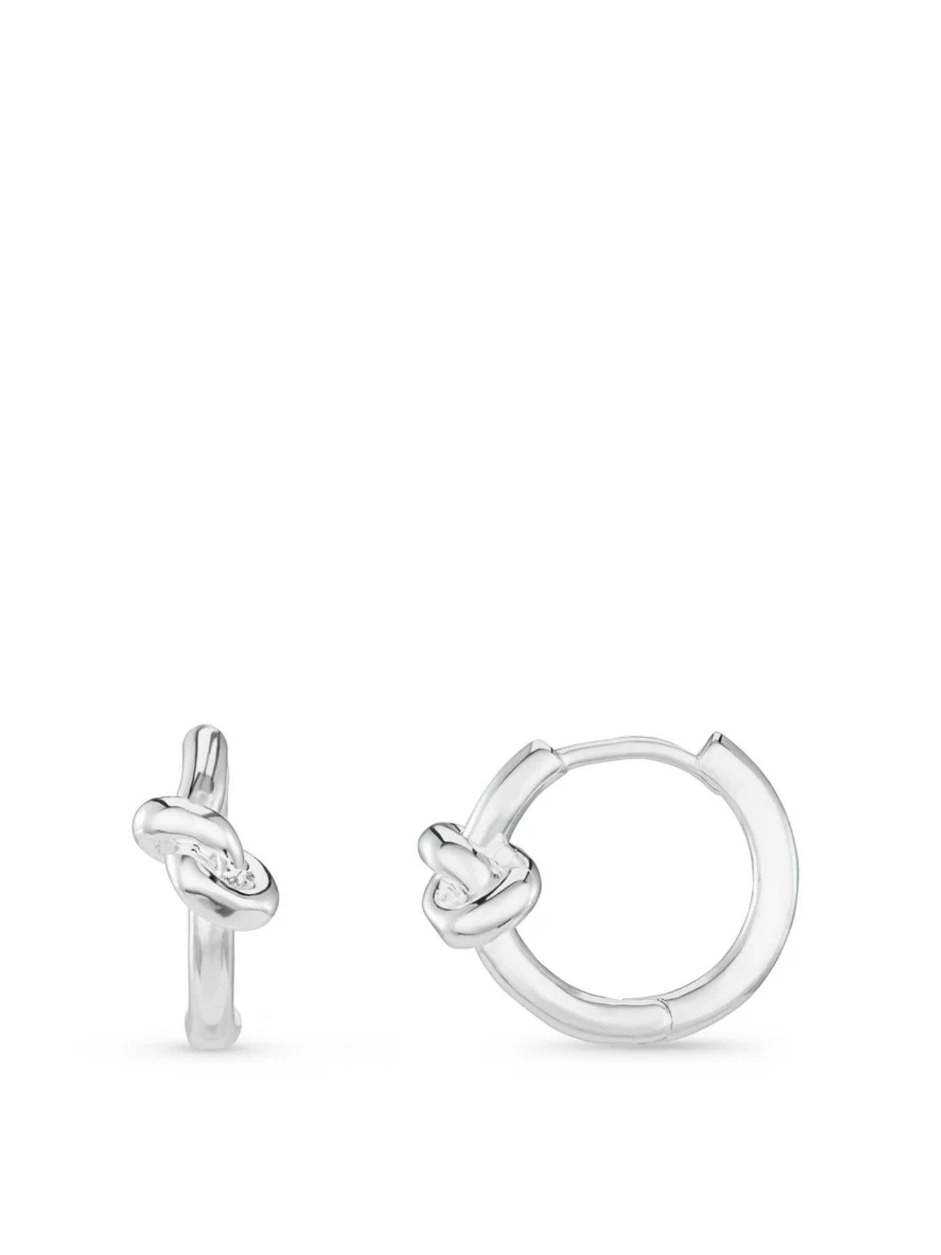 orelia-polished-knot-huggie-hoop