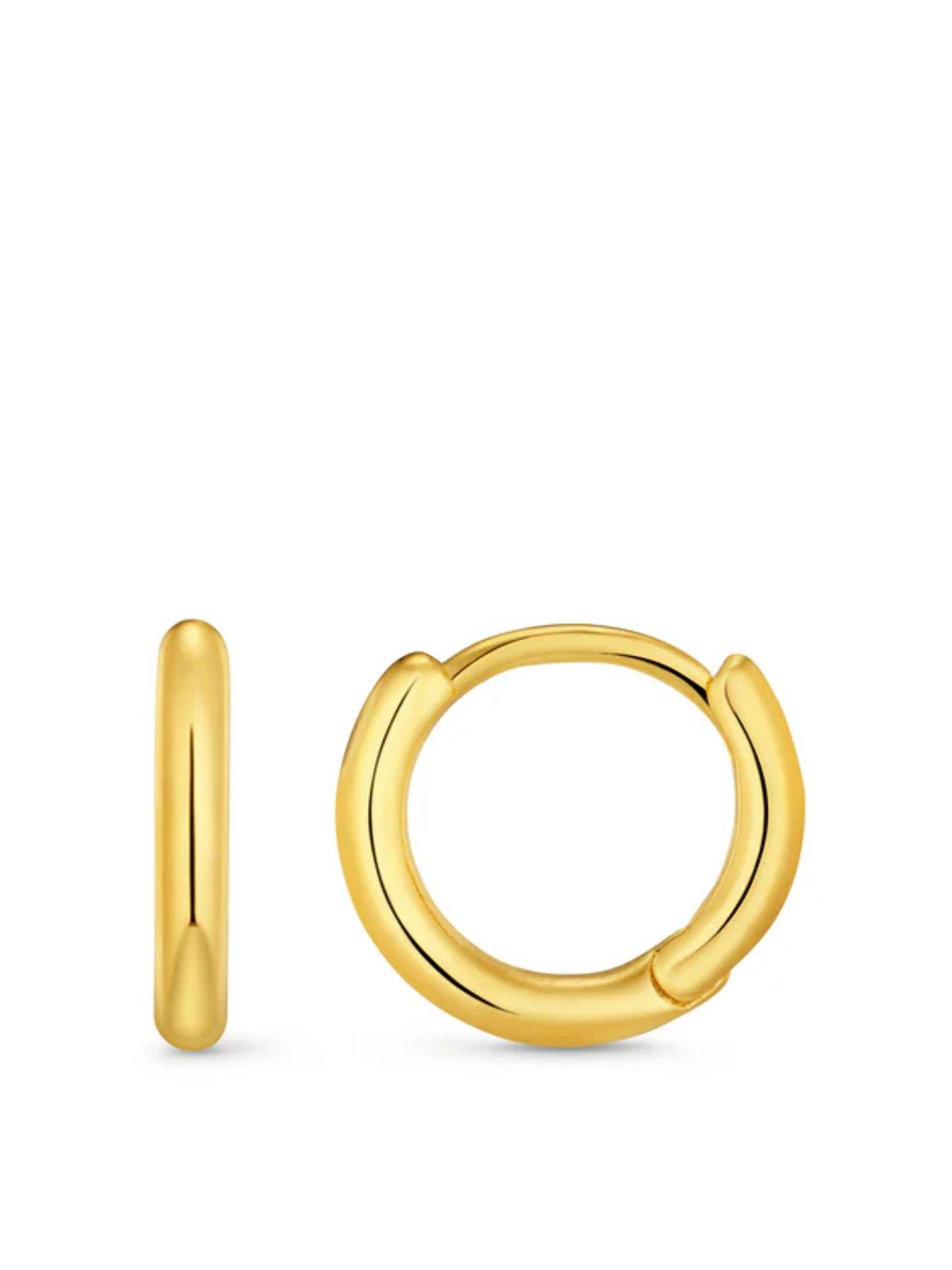 Image 1 of 2 of Orelia Mini Micro Hoop Earrings