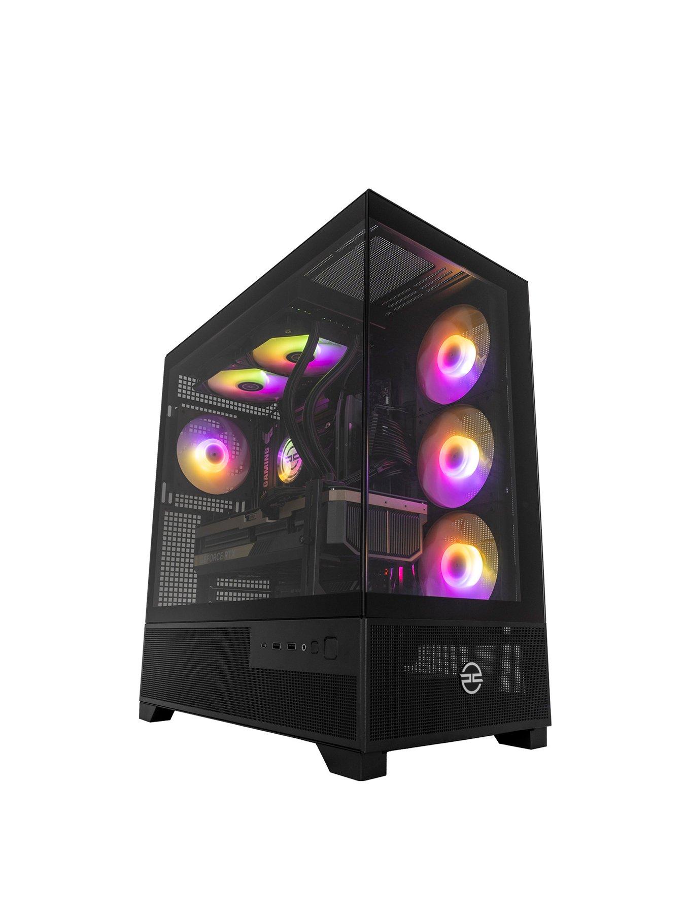 undefined Fusion 80 Gaming Desktop - GeForce RTX 5090, AMD Ryzen 9, 64GB RAM, 4TB SSD - Black