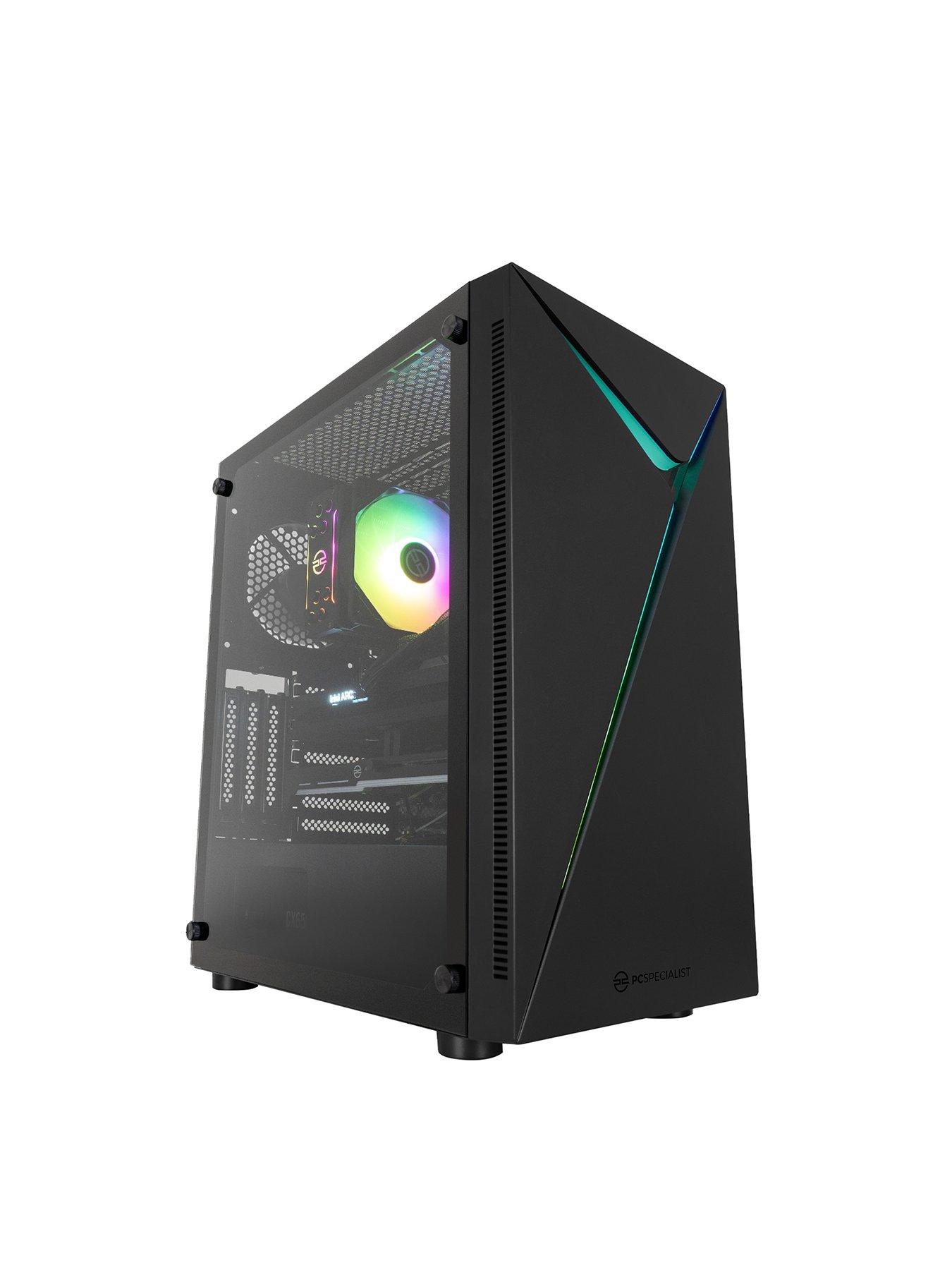 Image 1 of 8 of PCSpecialist Cypher 10 Gaming Desktop -&nbsp;12GB INTEL ARC B580,&nbsp;Intel Core i5,&nbsp;16GB RAM,&nbsp;1TB SSD -&nbsp;Black