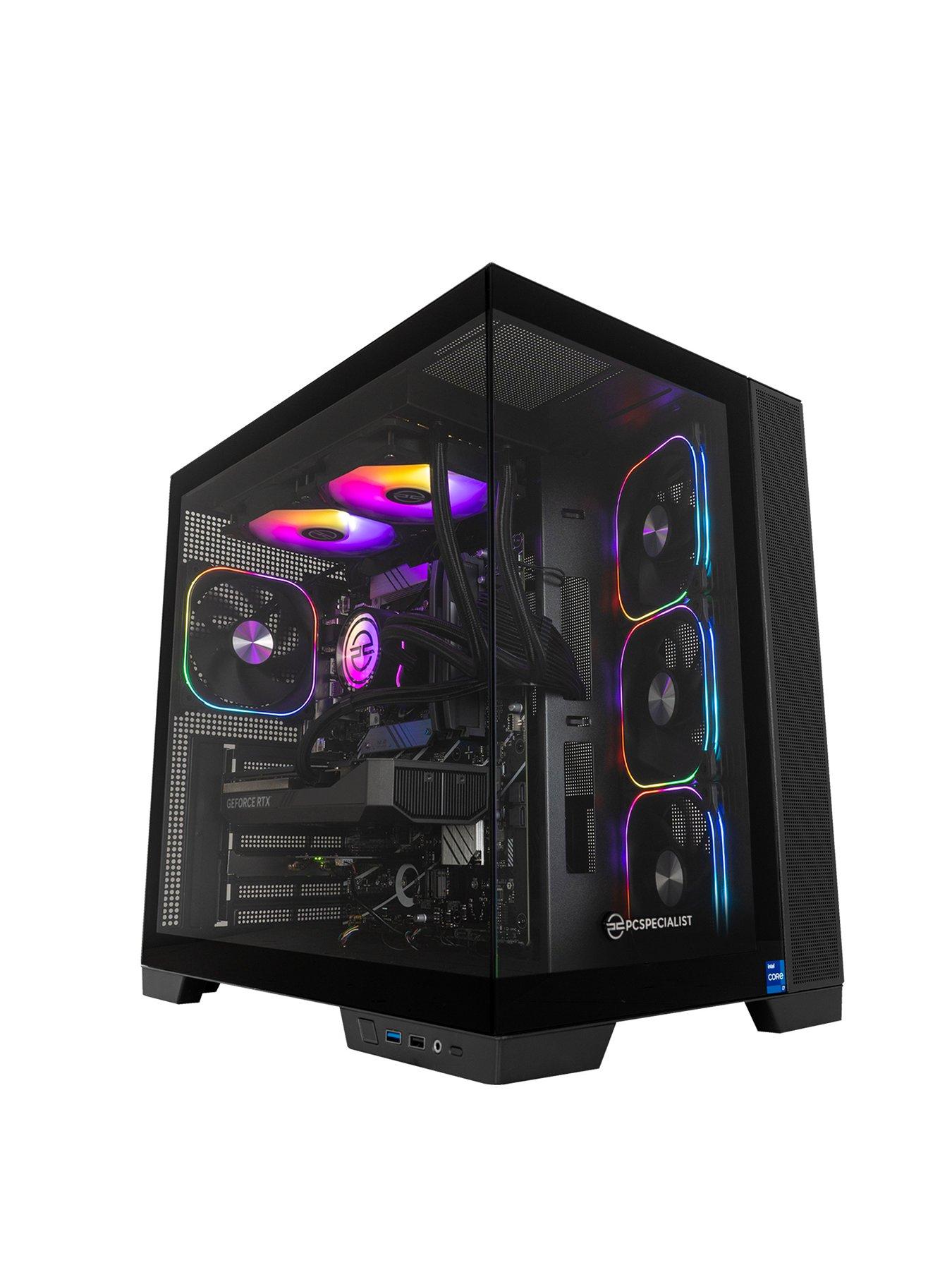 Image 1 of 8 of PCSpecialist Cypher 30 Gaming Desktop - GeForce RTX 5070,&nbsp;Intel Core i7,&nbsp;16GB RAM,&nbsp;1TB SSD - Black