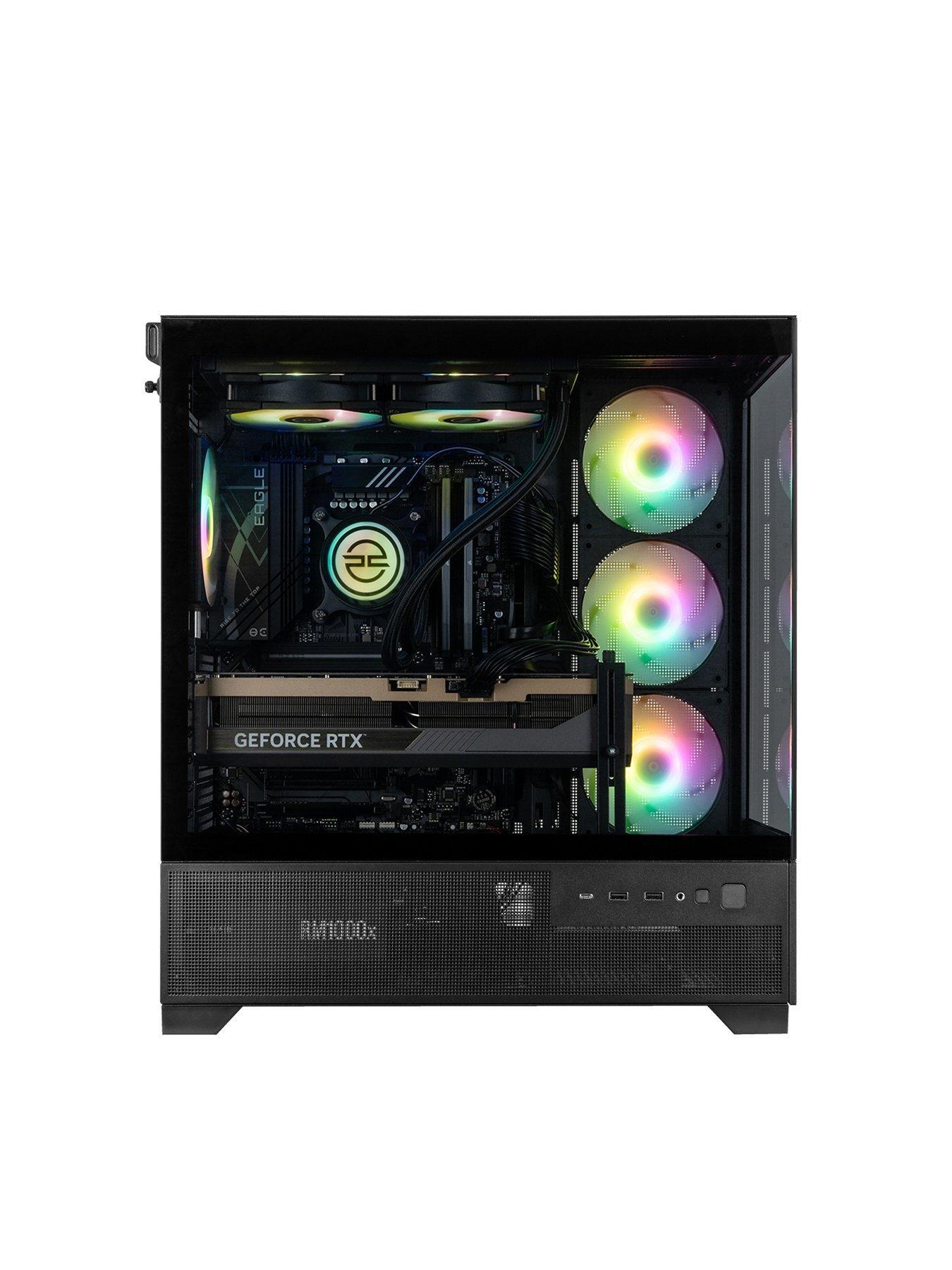  image of pcspecialist-cypher-55-gaming-desktop--nbspgeforce-rtx-5090nbspintel-core-i9nbsp64gb-ramnbsp4tb-ssd--nbspblack
