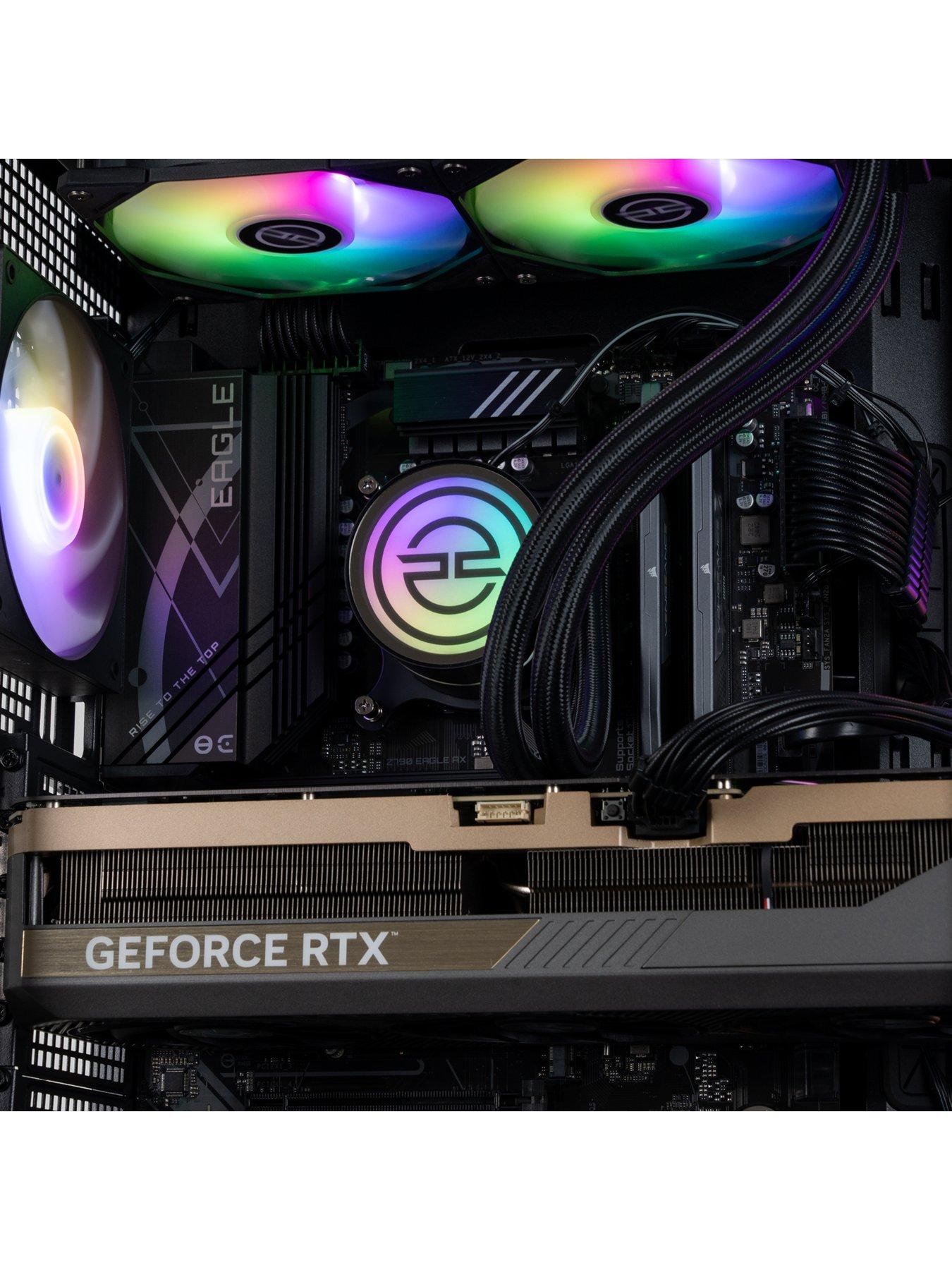  image of pcspecialist-cypher-55-gaming-desktop--nbspgeforce-rtx-5090nbspintel-core-i9nbsp64gb-ramnbsp4tb-ssd--nbspblack