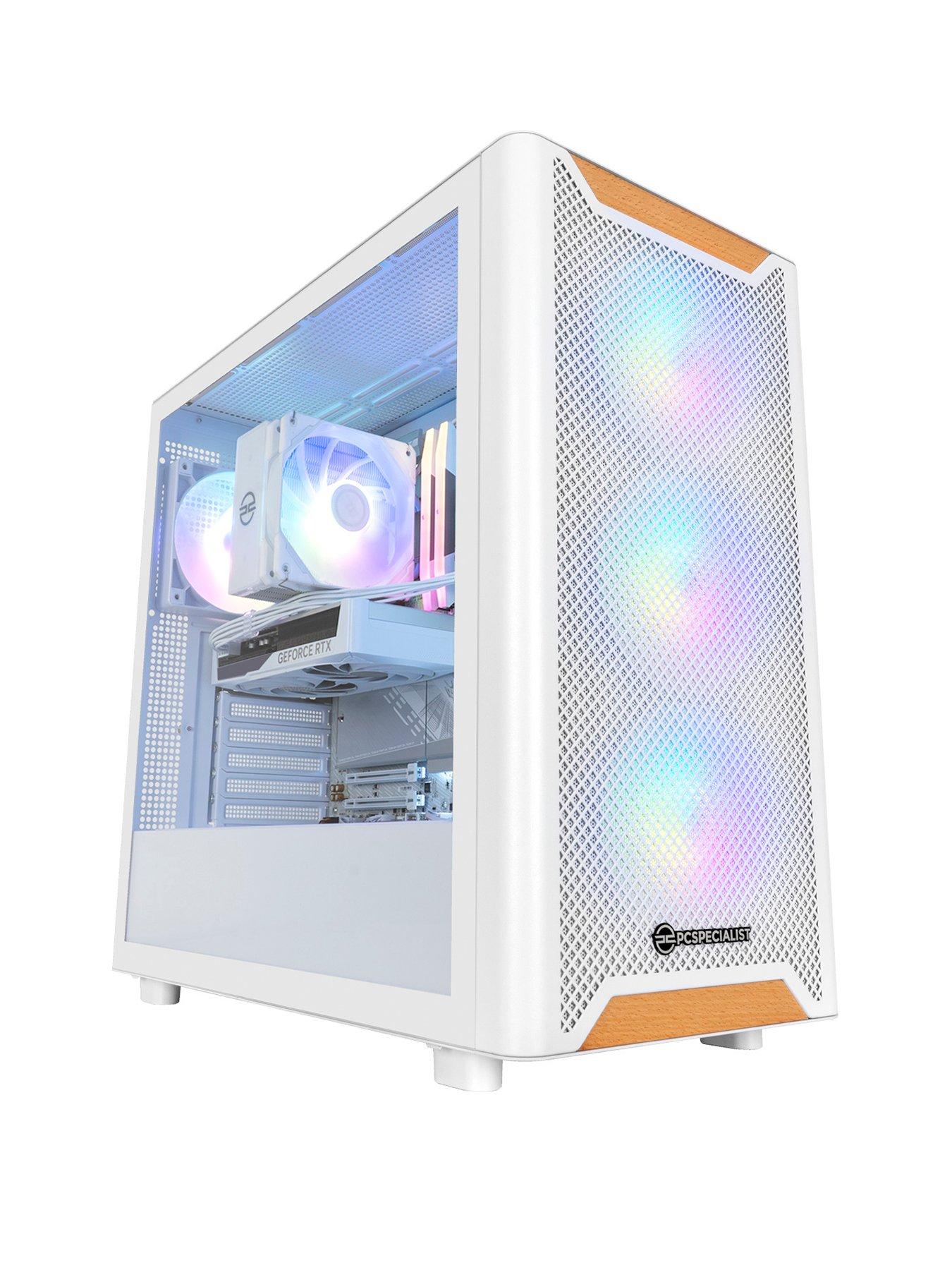 Image 1 of 8 of PCSpecialist Fusion Luna 20 Gaming&nbsp;Desktop - GeForce RTX 5060 Ti, AMD Ryzen 5, 32GB RAM, 1TB SSD -&nbsp;White