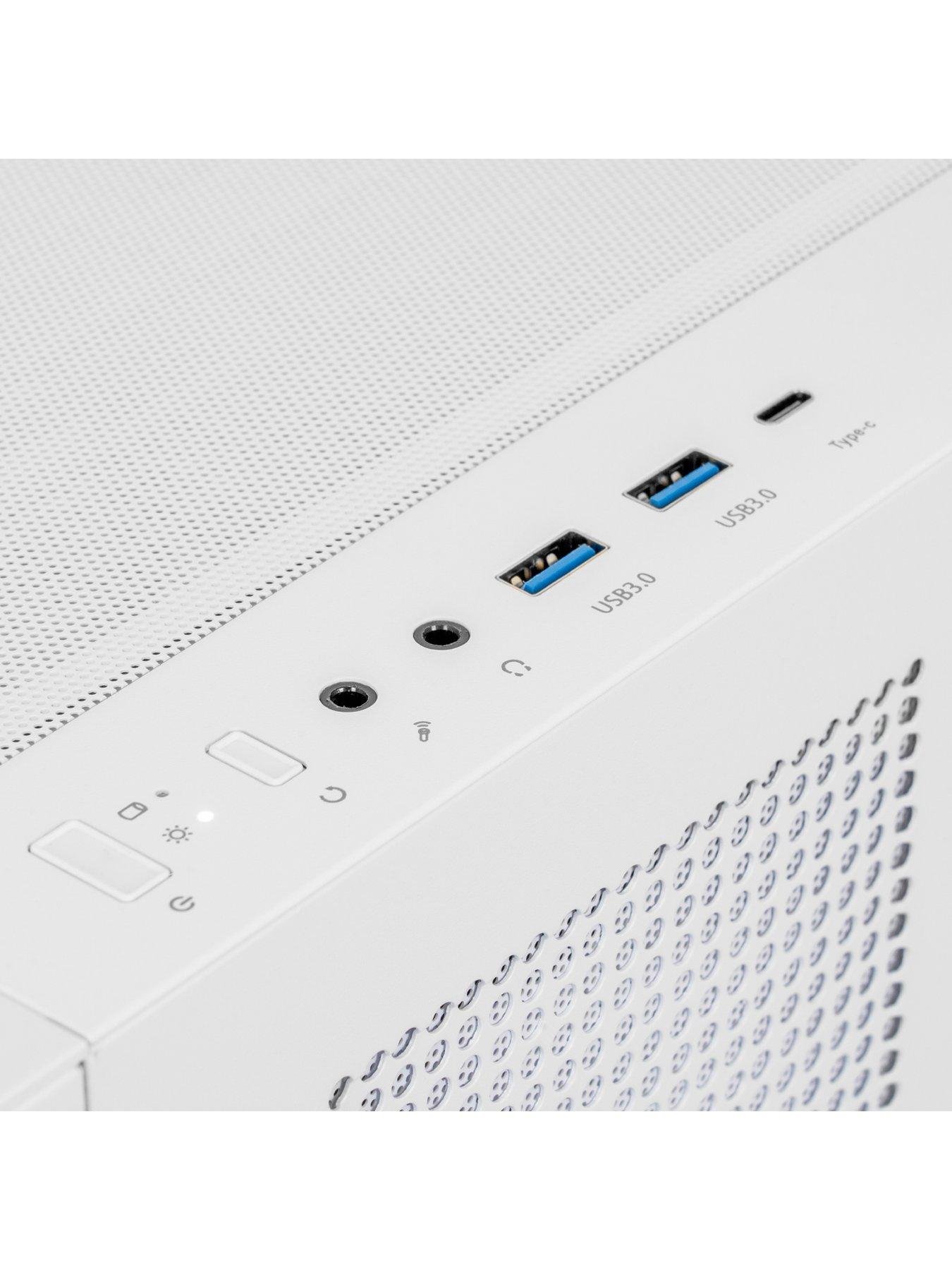  image of pcspecialist-fusion-lumin-30-gaming-desktop-geforce-rtx-5070-amd-ryzen-7-32gb-ram-1tb-ssd-white