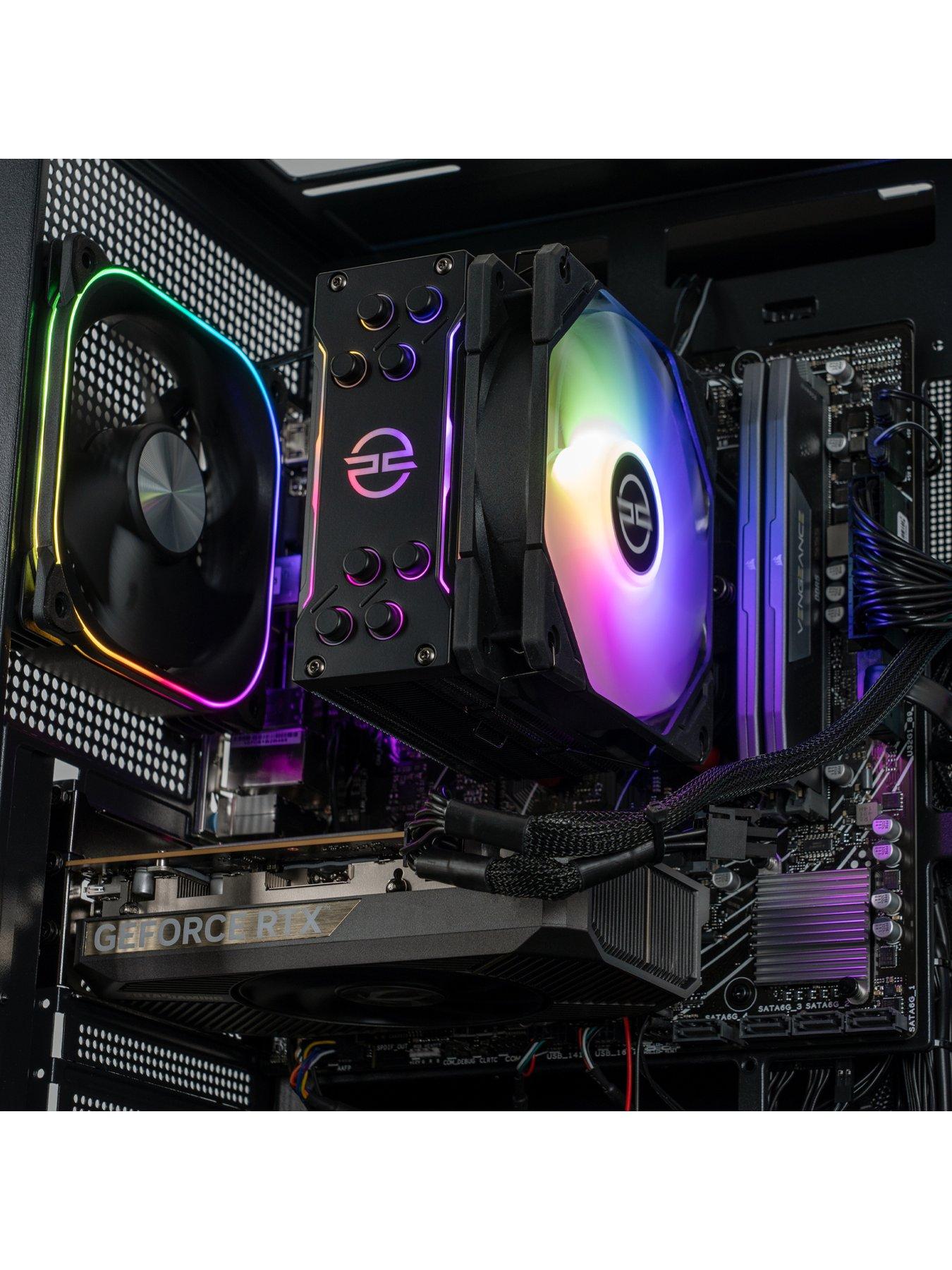  image of pcspecialist-fusion-35-gaming-desktop-geforce-rtx-5060-tinbspamd-ryzen-5nbsp16gb-ram-1tb-ssd-bundle-with-245in-fhd-monitor-headset-keyboard-mouse-amp-mat