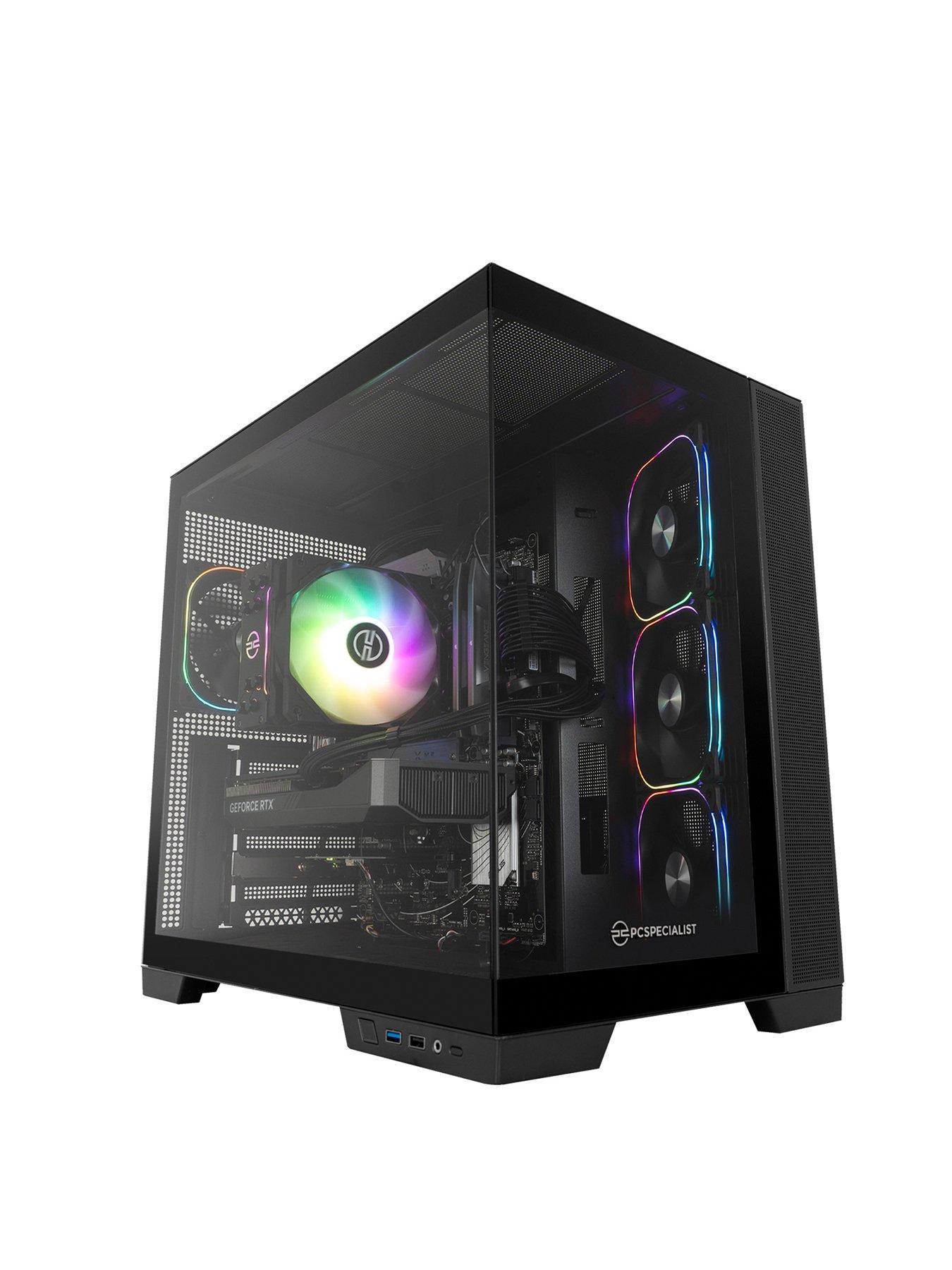 Image 1 of 8 of PCSpecialist Fusion 45 Gaming Desktop -&nbsp;GeForce RTX 5070,&nbsp;AMD Ryzen 7,&nbsp;16GB&nbsp; RAM, 1TB SSD -&nbsp;Black