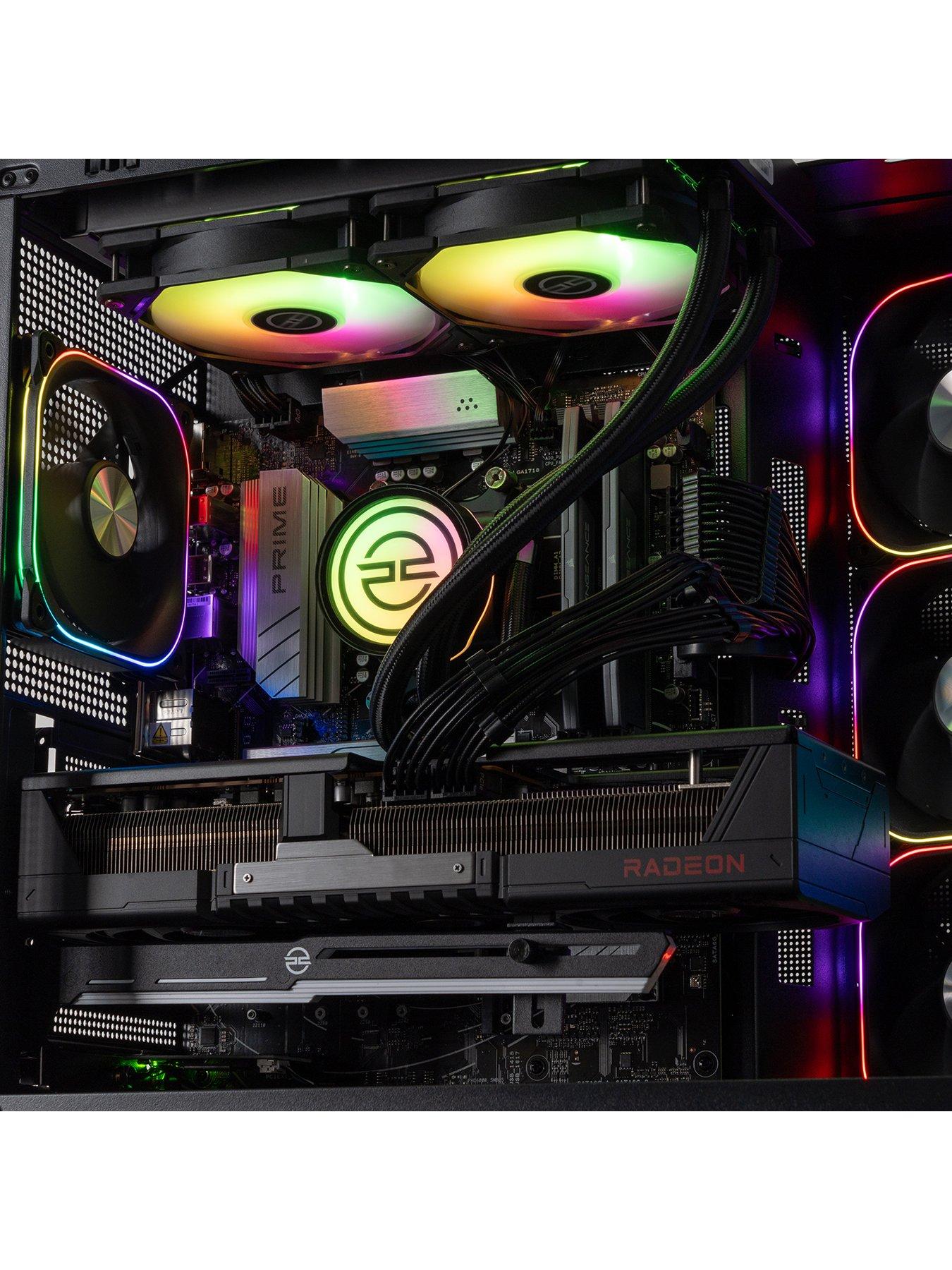  image of pcspecialist-fusion-50-gaming-desktop--nbspamd-radeon-rx-9070-xtnbspamd-ryzen-7nbsp16gb-ram-1tb-ssd-black