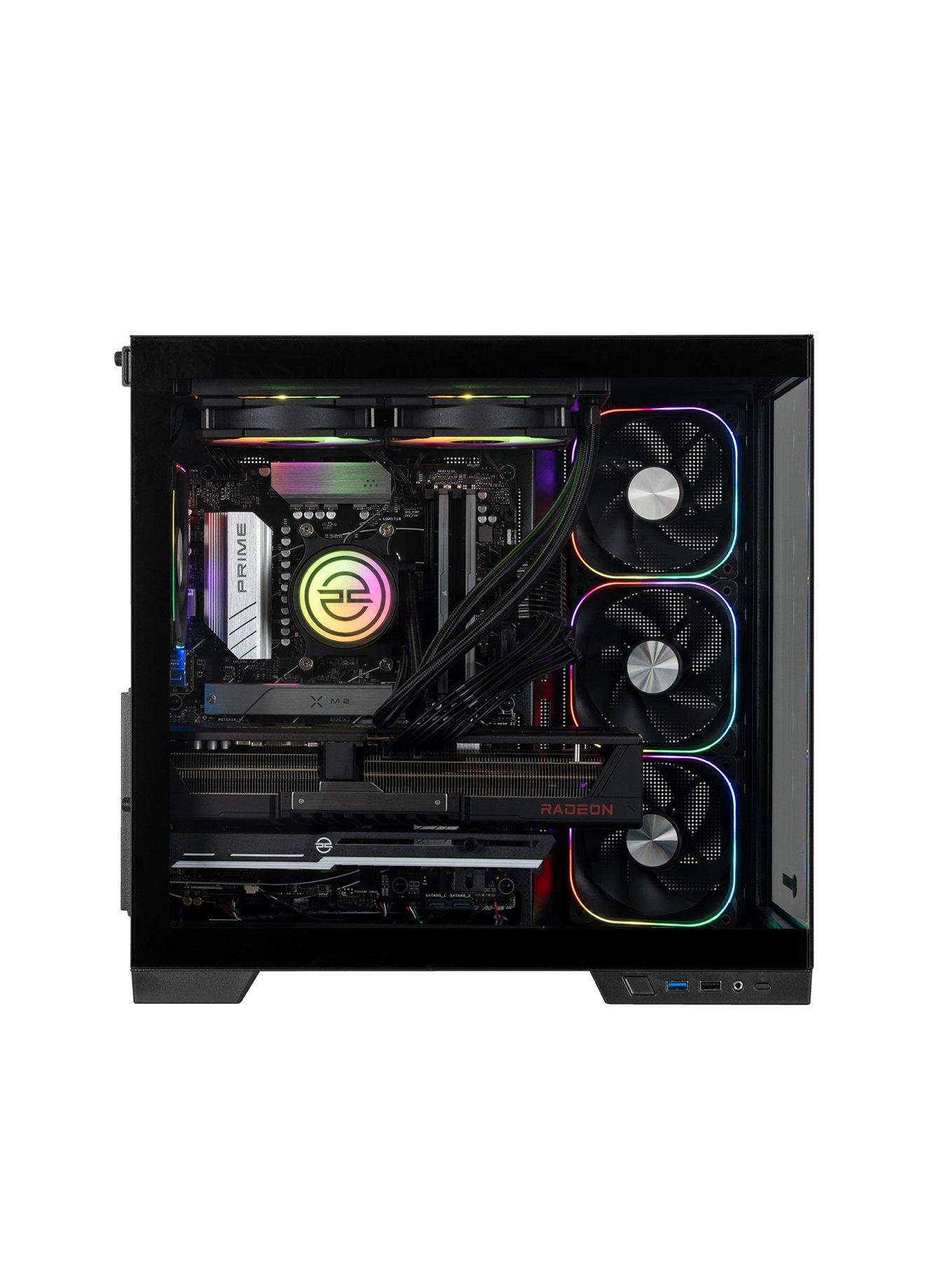 image of pcspecialist-fusion-55-amd-radeon-rx-9070-xt-amd-ryzen-7-32gb-1tb-black