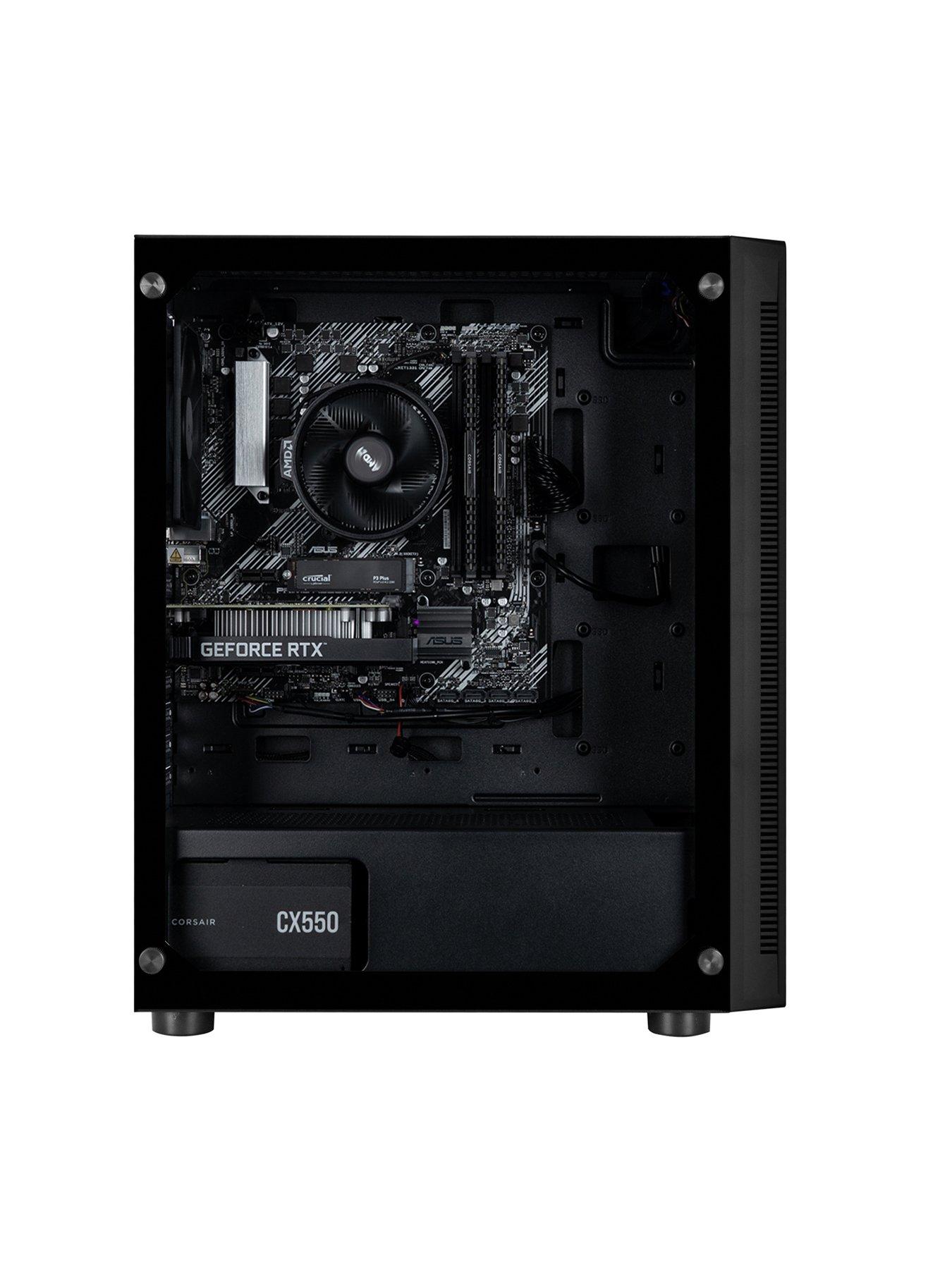  image of pcspecialist-fusion-20-gaming-desktop--nbspgeforce-rtx-3050nbspamd-ryzen-5nbsp16gb-ramnbsp1tb-ssd--nbspblack