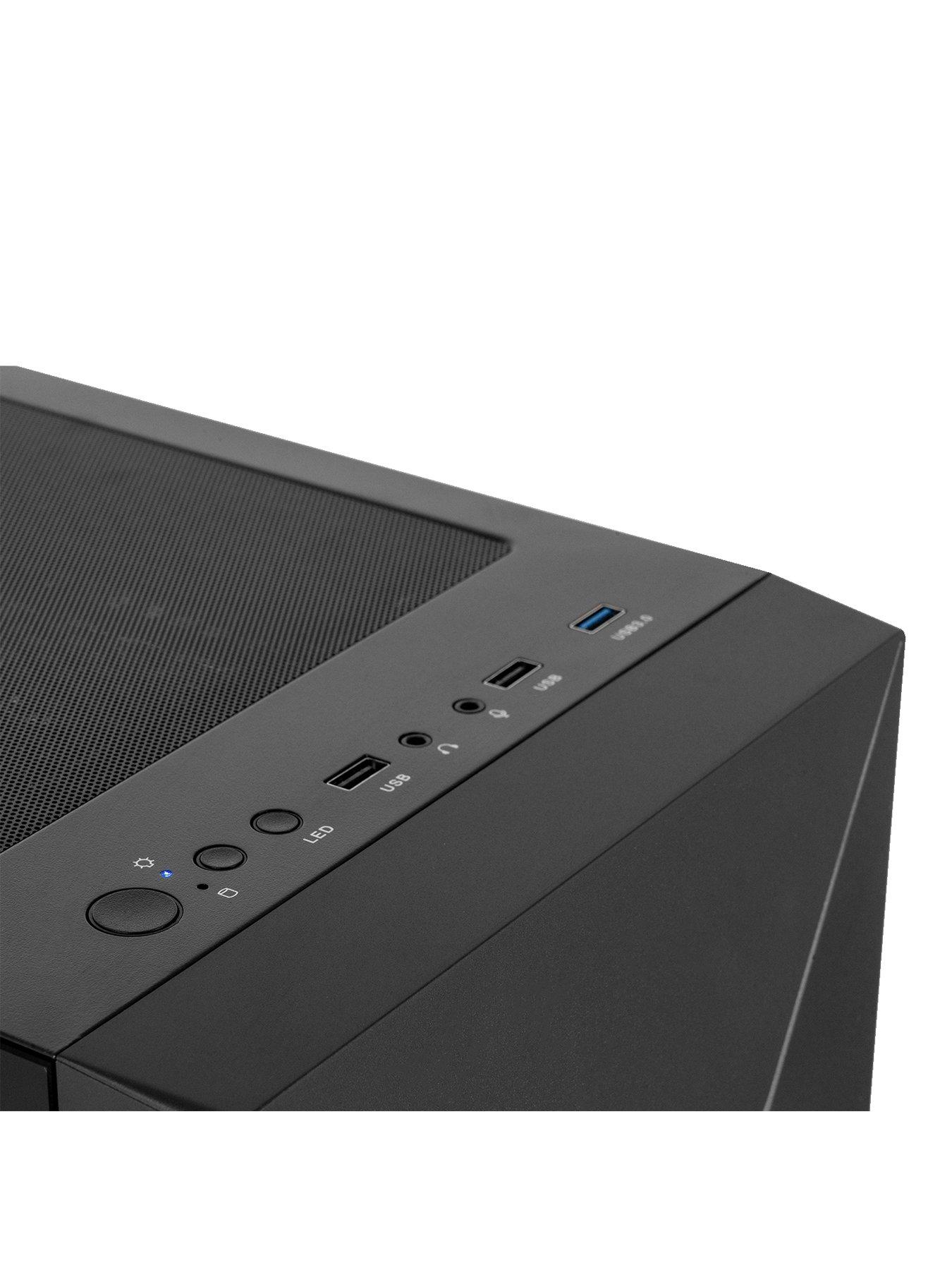  image of pcspecialist-fusion-20-gaming-desktop--nbspgeforce-rtx-3050nbspamd-ryzen-5nbsp16gb-ramnbsp1tb-ssd--nbspblack