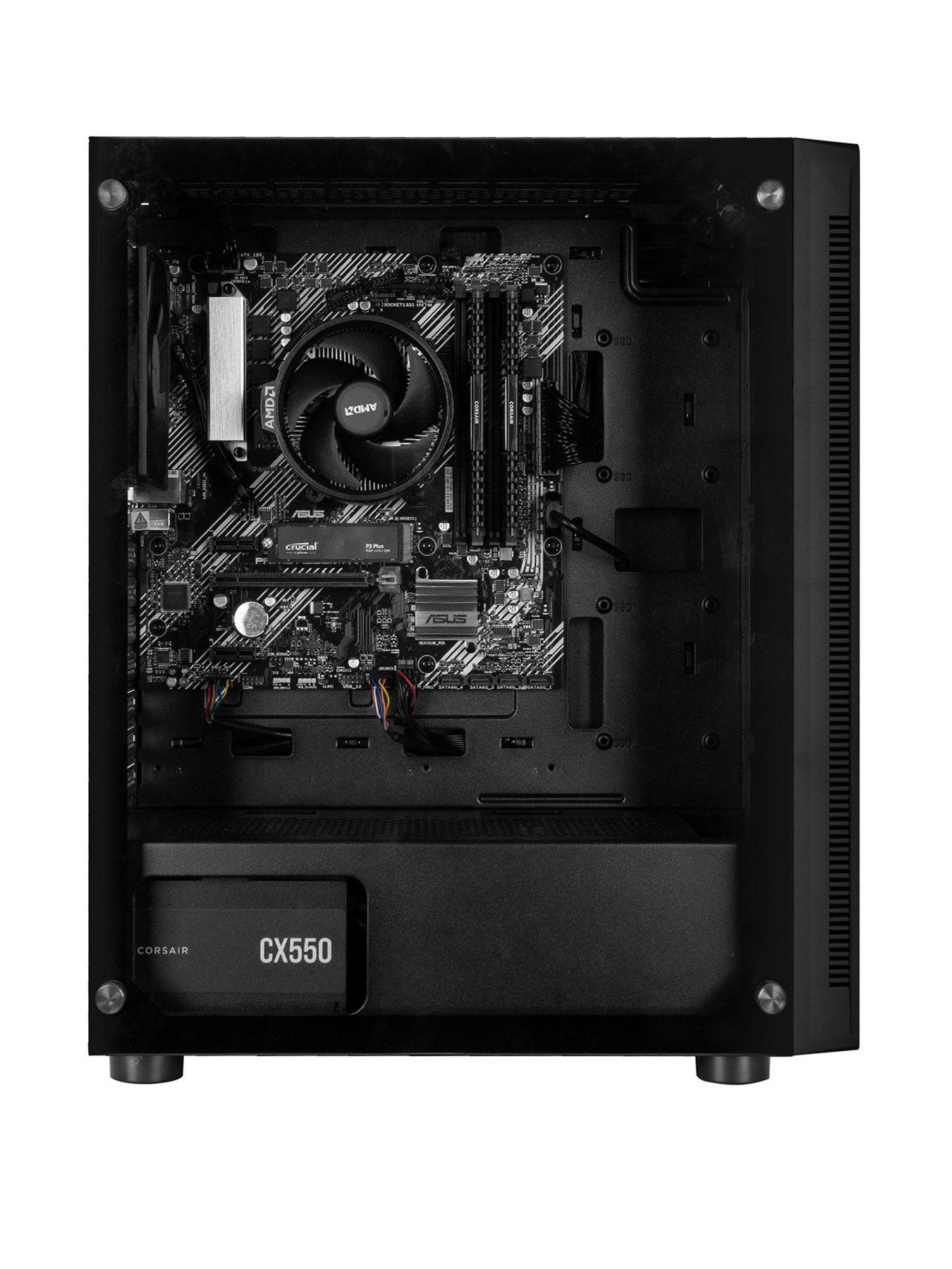 Image 2 of 7 of PCSpecialist Fusion 15 Gaming Desktop - AMD Ryzen 5 - 16GB - 1TB - Black