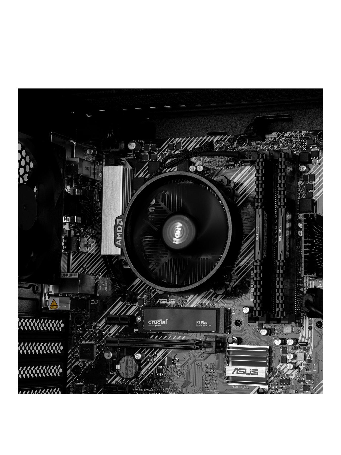 Image 3 of 7 of PCSpecialist Fusion 15 Gaming Desktop - AMD Ryzen 5 - 16GB - 1TB - Black