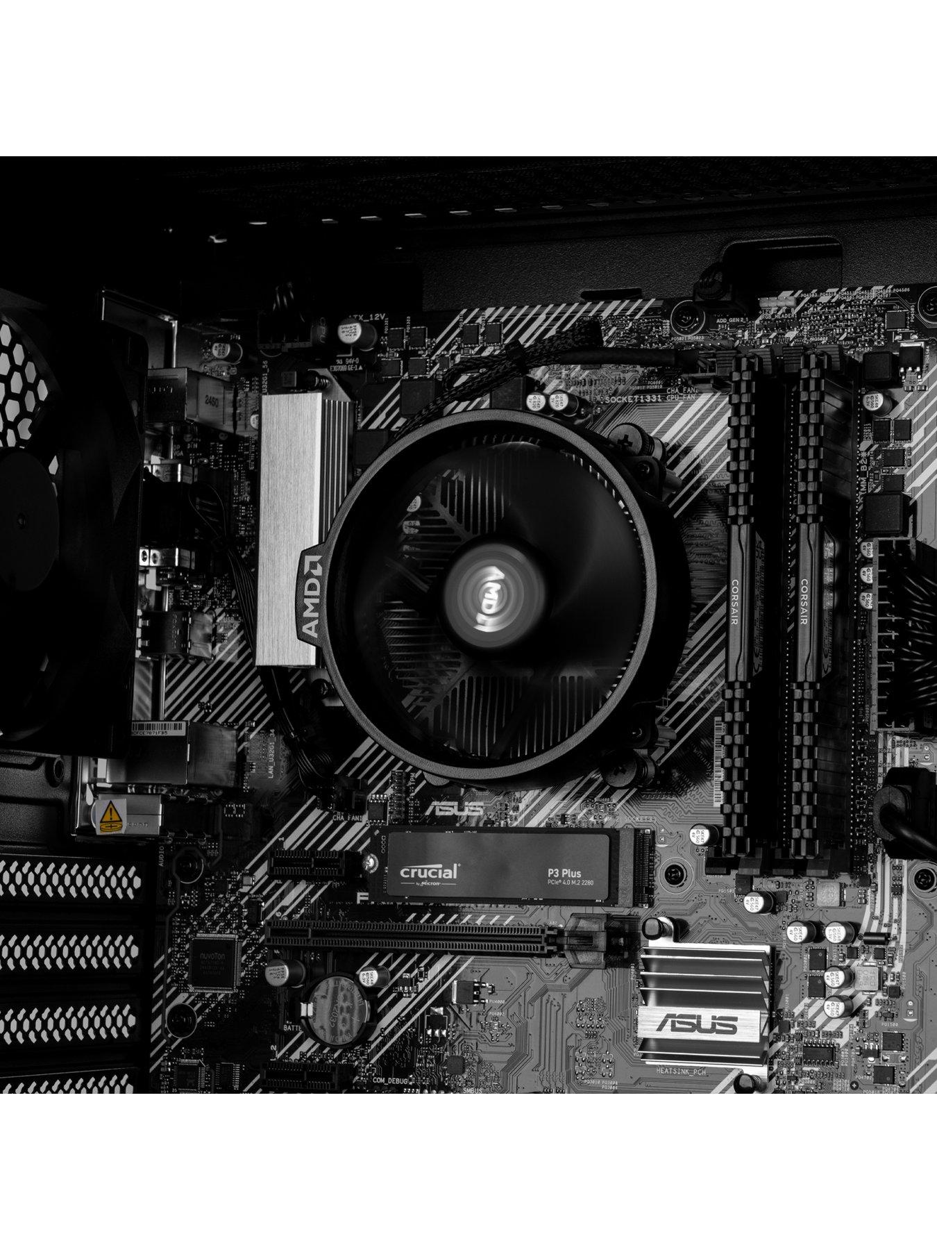  image of pcspecialist-fusion-15-gaming-desktop-amd-ryzen-5-16gb-1tb-black
