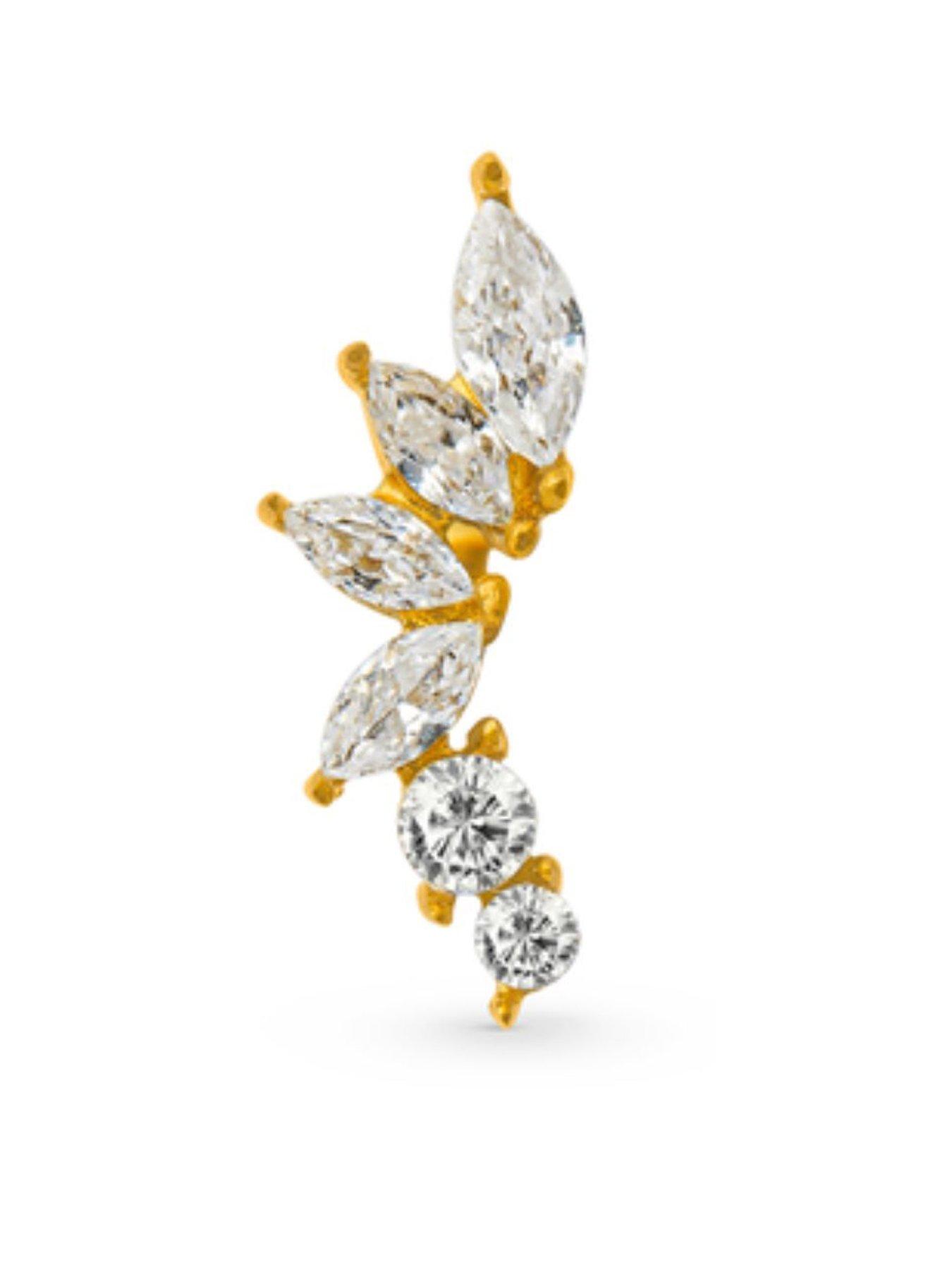 undefined Curved Crystal Cluster Barbell