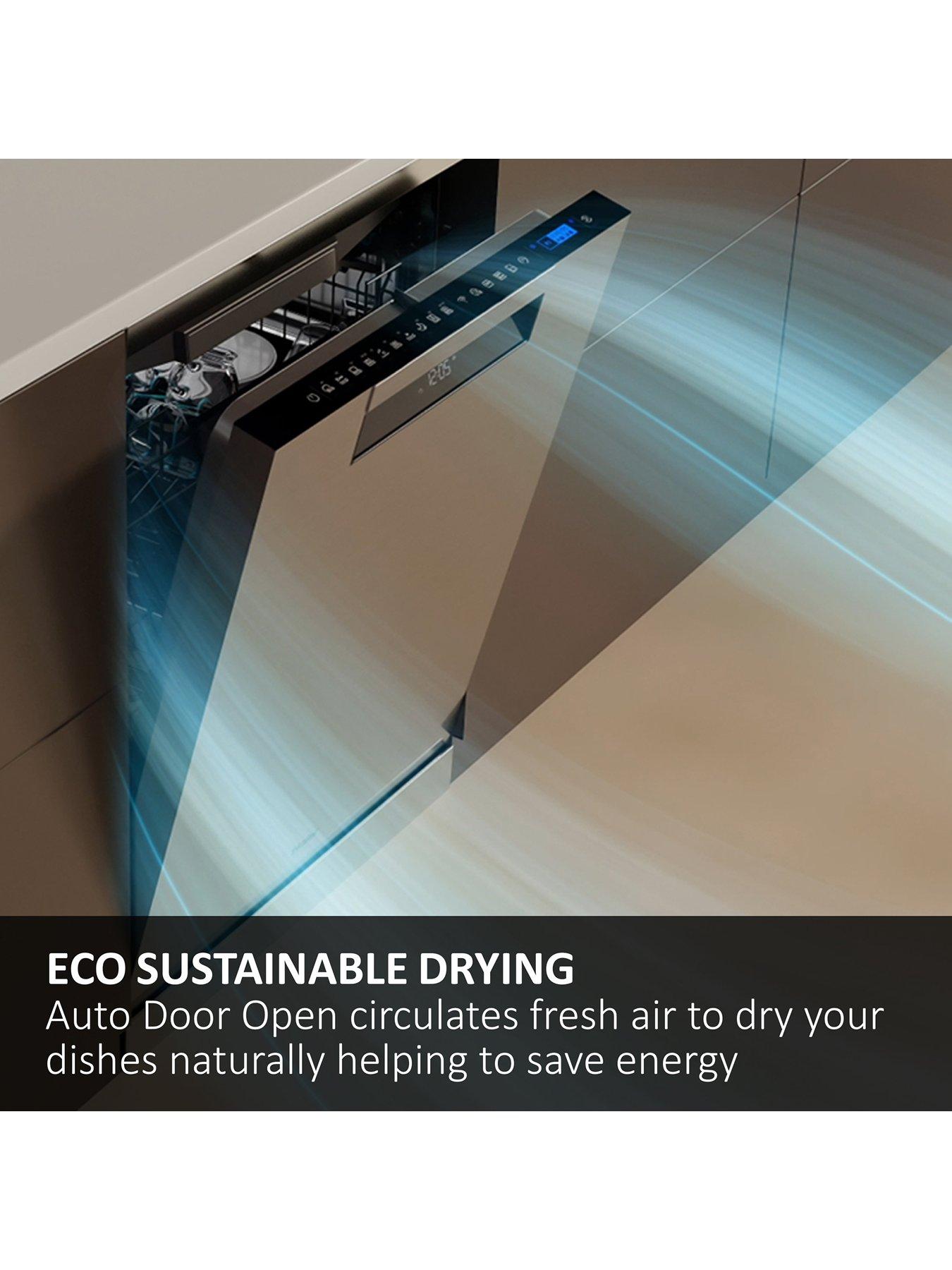 Image 2 of 7 of Haier I-Pro Shine Series 7 XF 4A4M0W-80 Full Size Dishwasher, 14 Place Settings, White, Wifi, A Rated