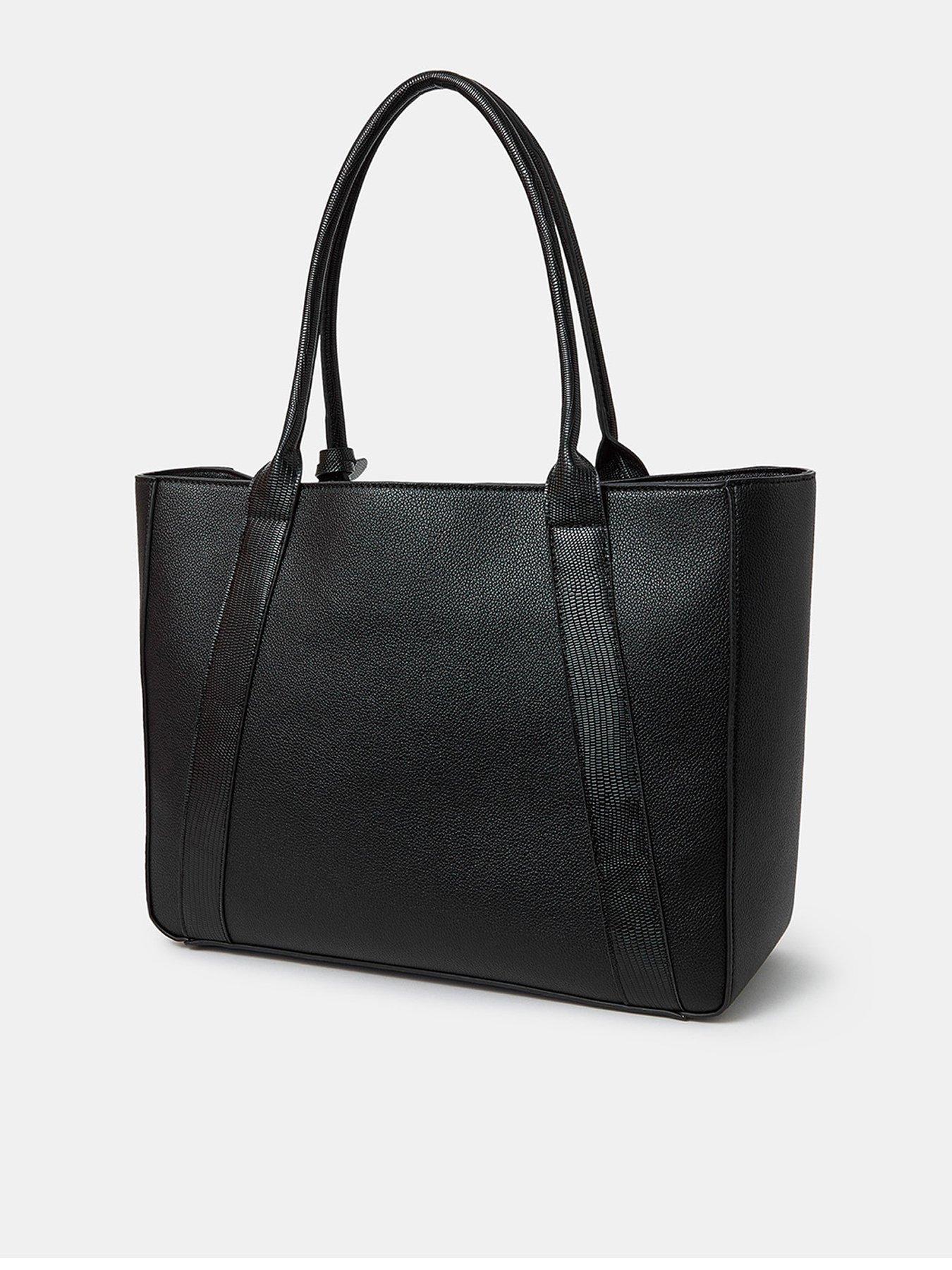  image of accessorize-laptop-tote-bag-black