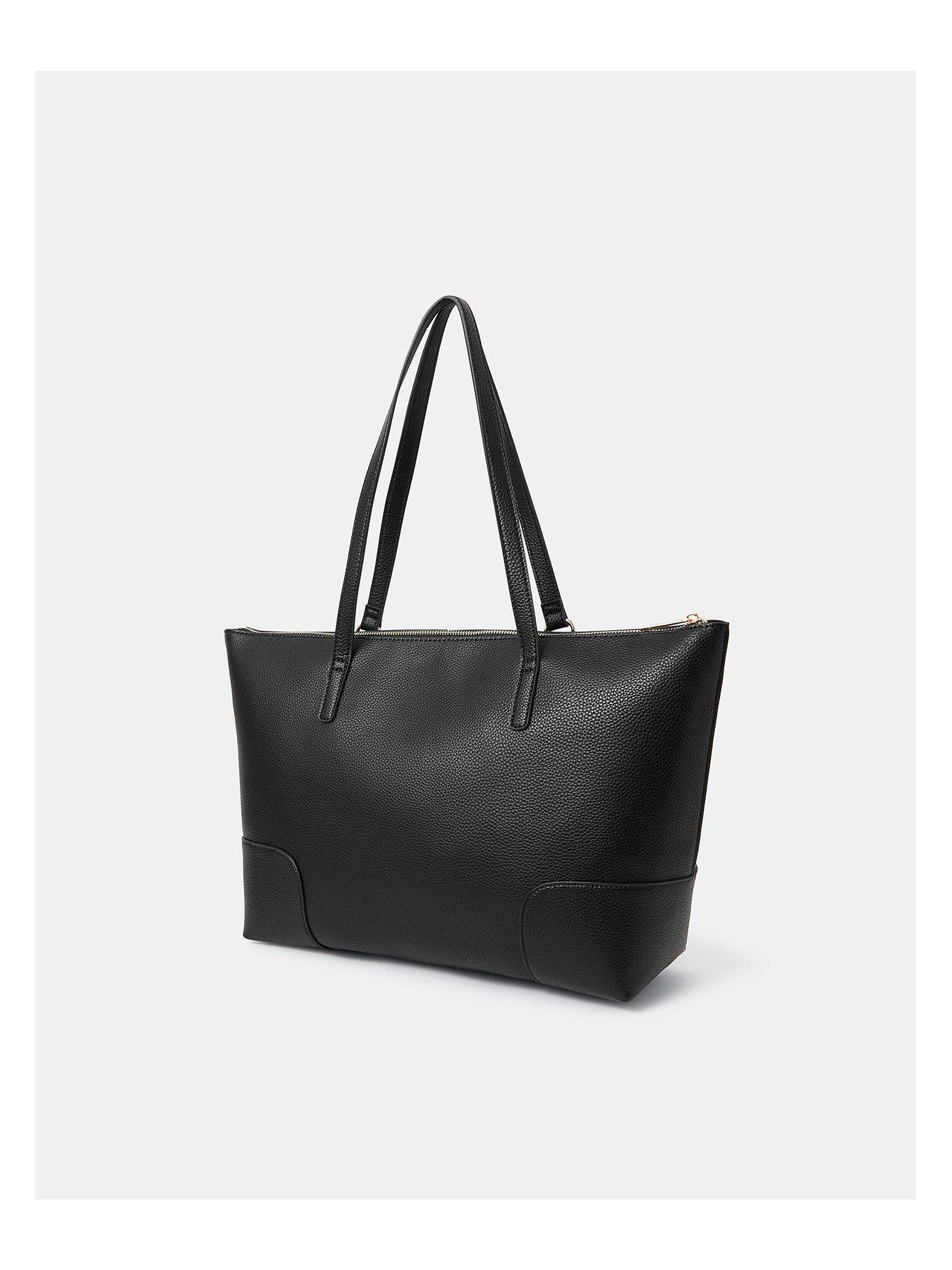 Image 3 of 5 of Accessorize Plain Tote Bag - Black