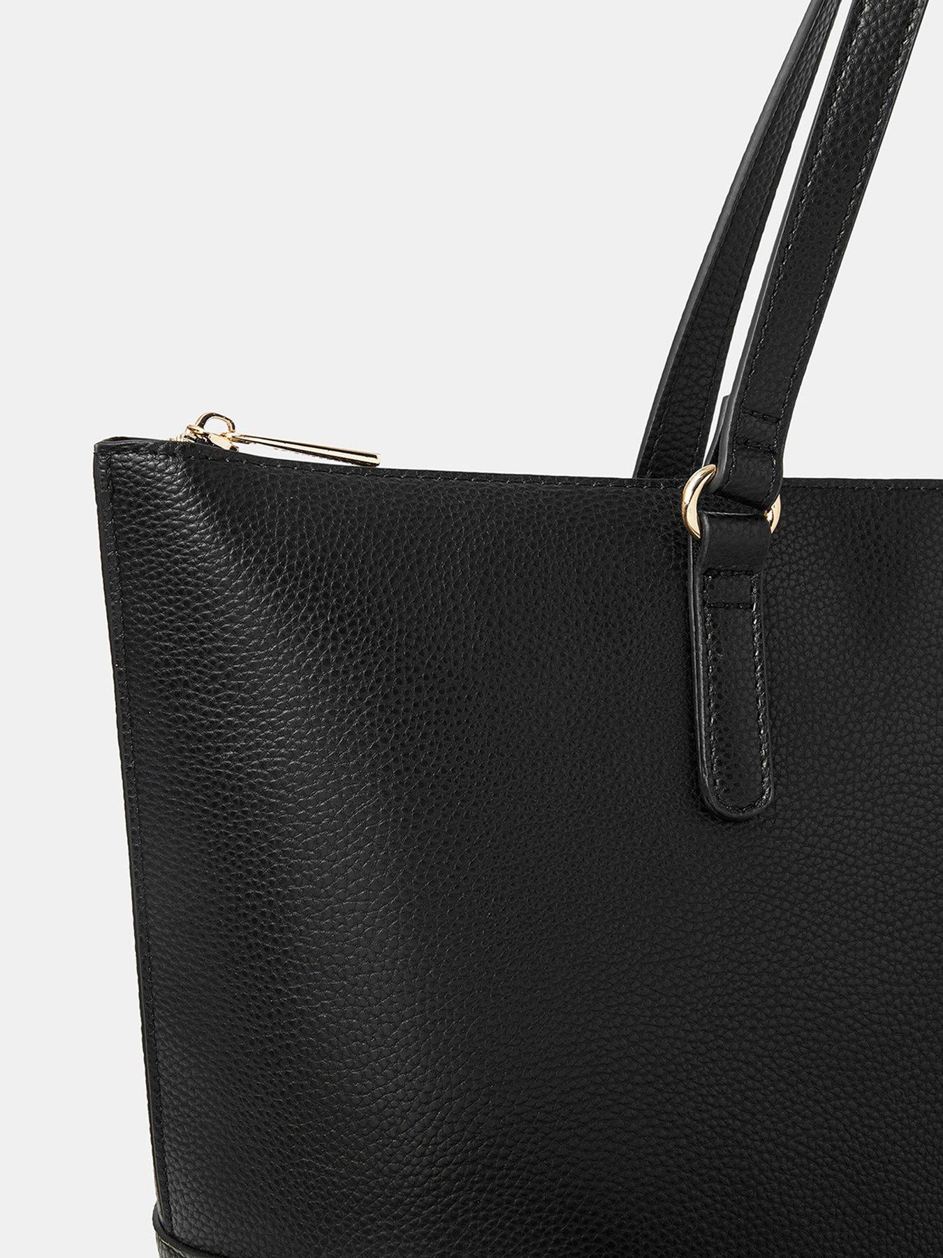 Image 4 of 5 of Accessorize Plain Tote Bag - Black