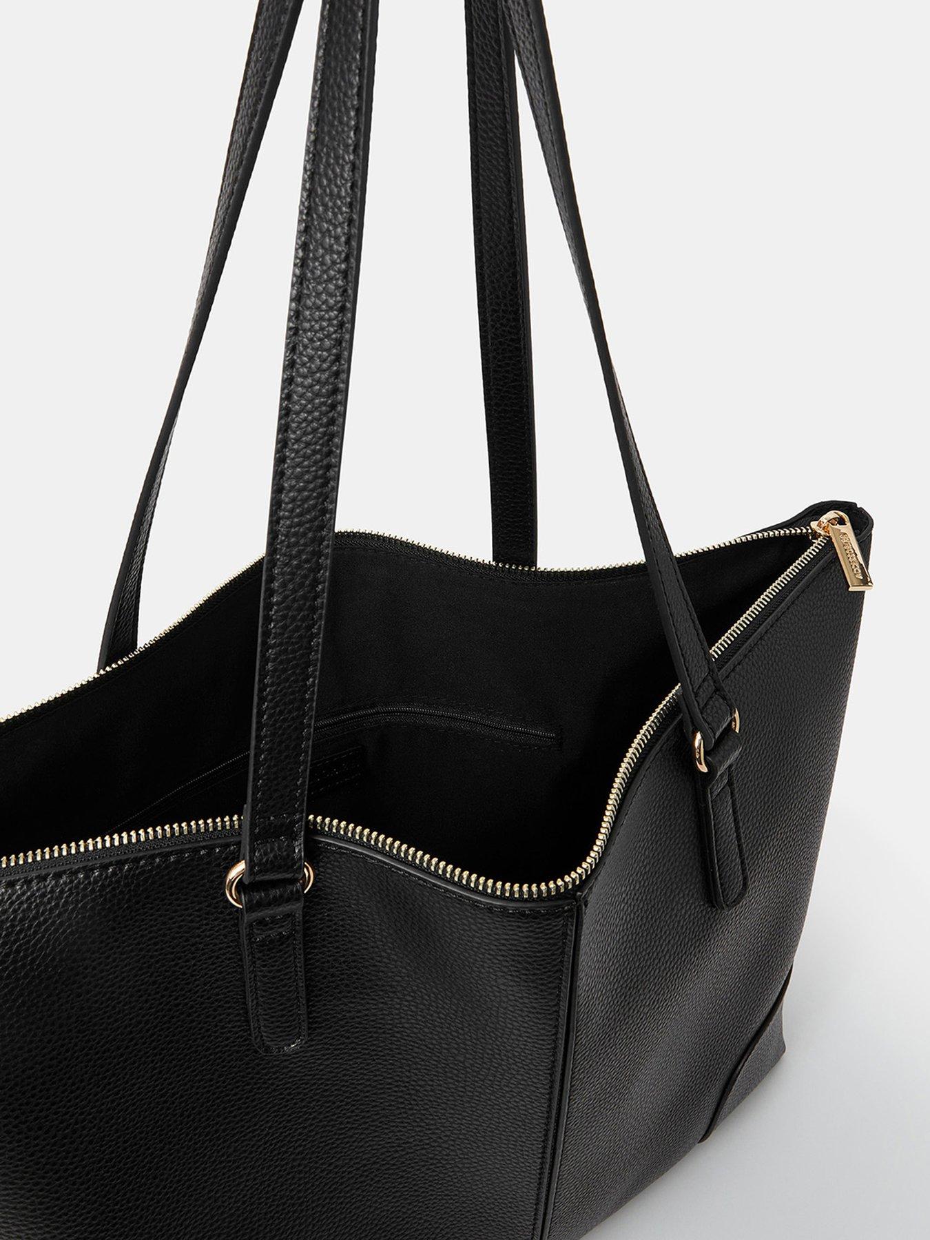Image 5 of 5 of Accessorize Plain Tote Bag - Black