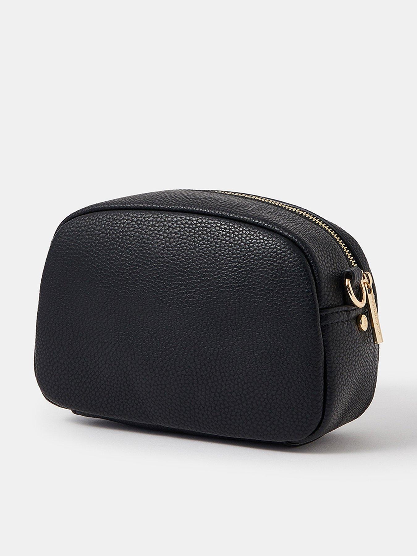 Image 2 of 4 of Accessorize Webbing Strap Small Crossbody Bag - Black