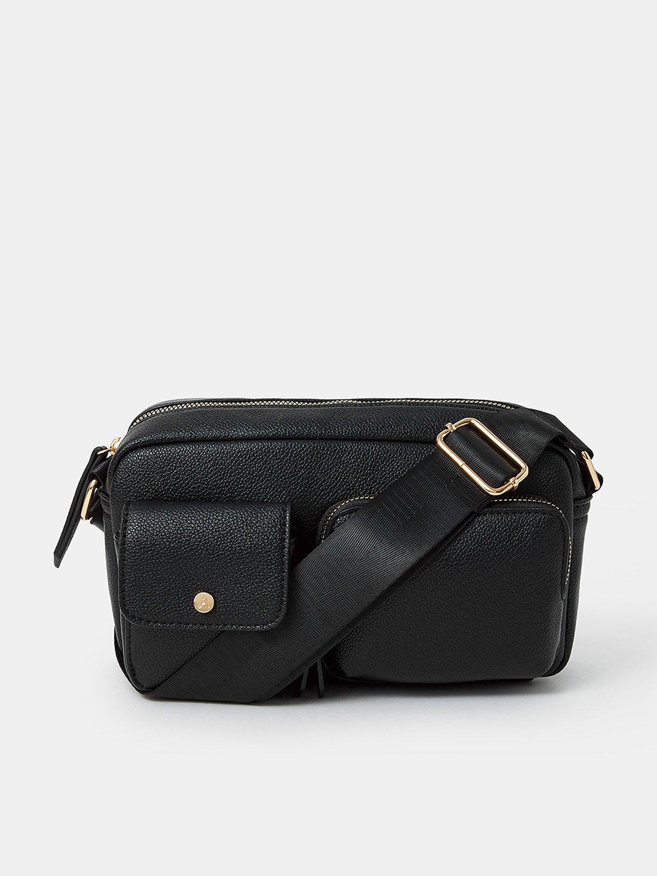 Image 1 of 4 of Accessorize Utility Crossbody Bag - Black