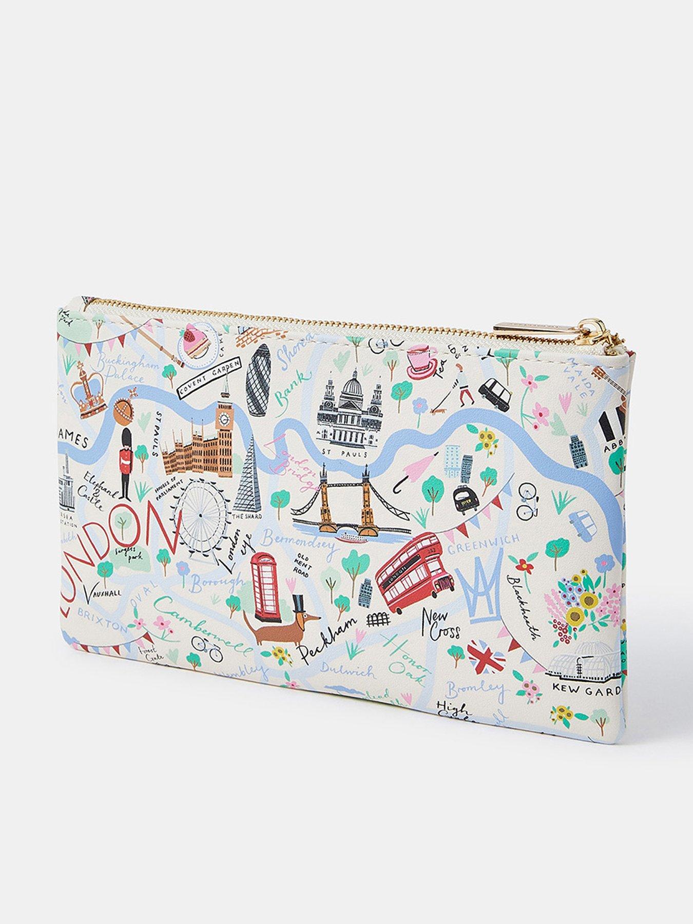 undefined London Print Pencil Case - Multi