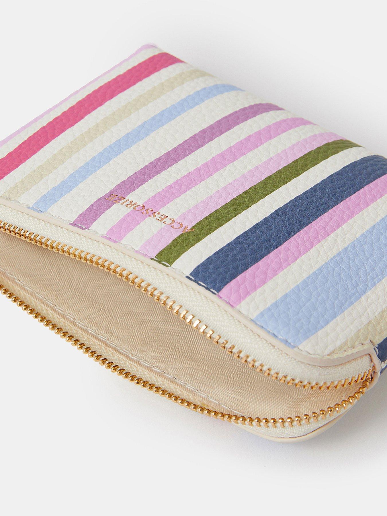 Image 3 of 3 of Accessorize Stripe Coin Purse - Multi