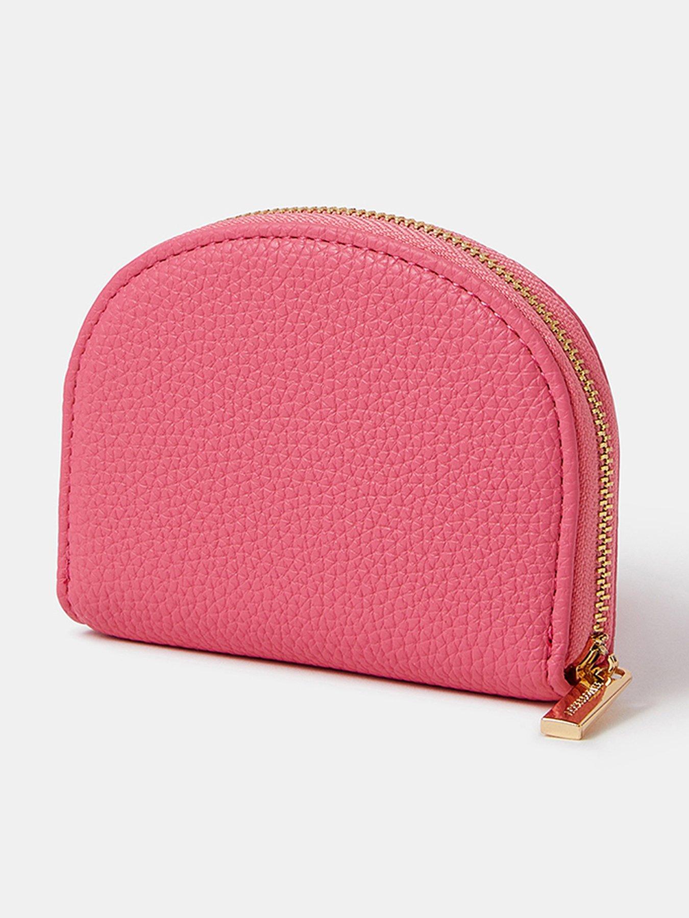 Image 2 of 3 of Accessorize Crescent Coin Purse - Pink