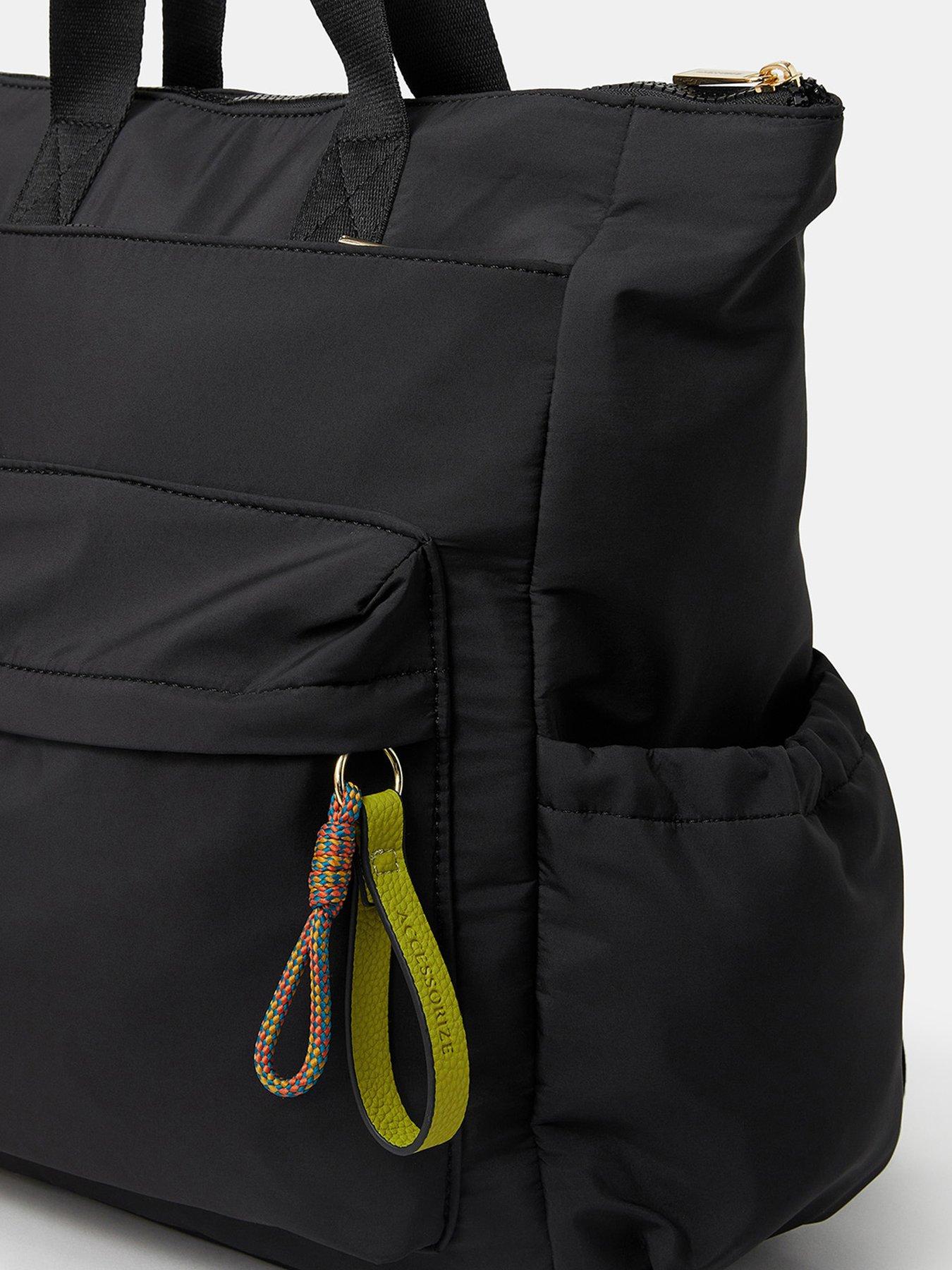Image 4 of 5 of Accessorize Nylon Top Handle Backpack - Black