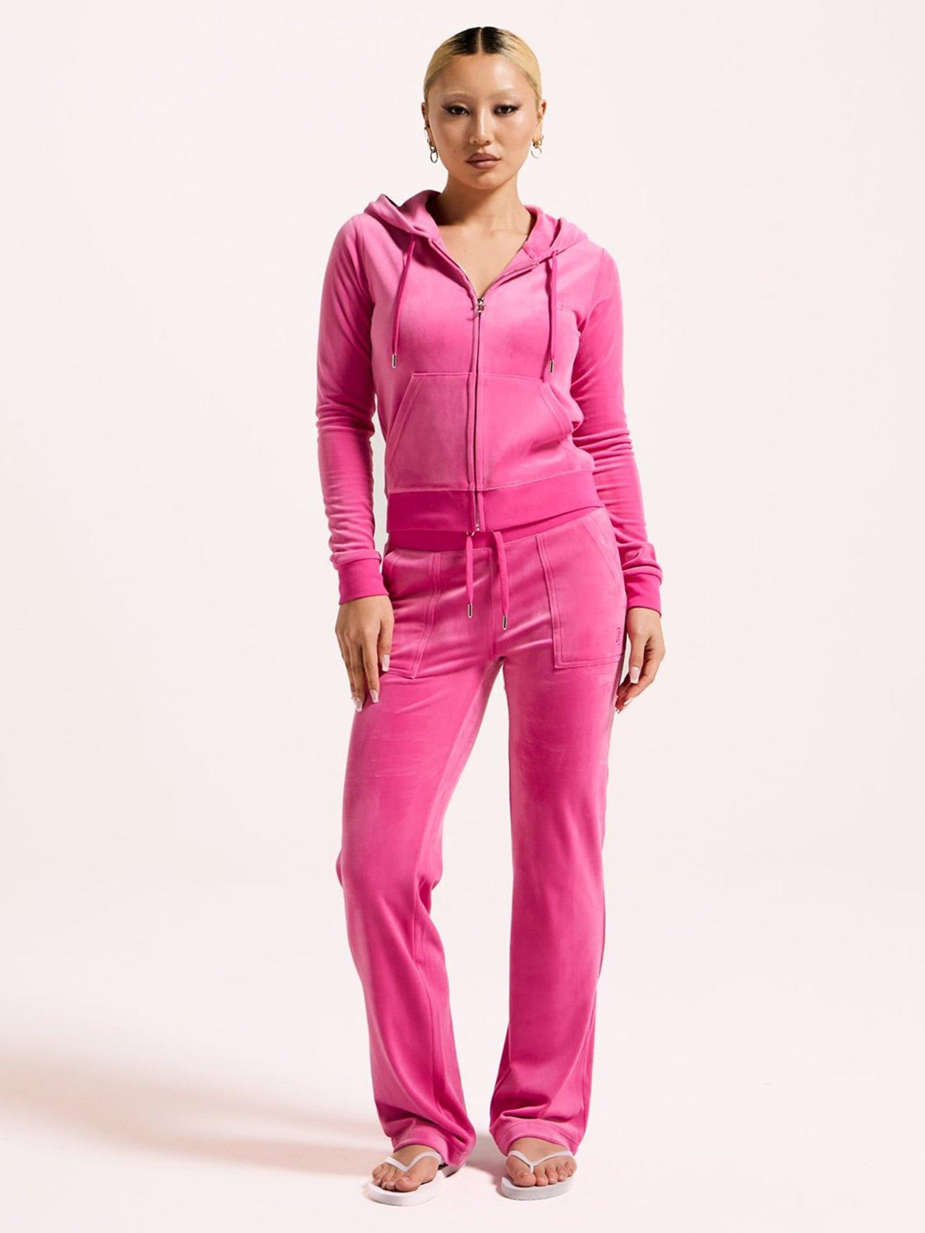 Image 3 of 4 of Juicy Couture Zip Through Hoodie With Zip - Very Berry