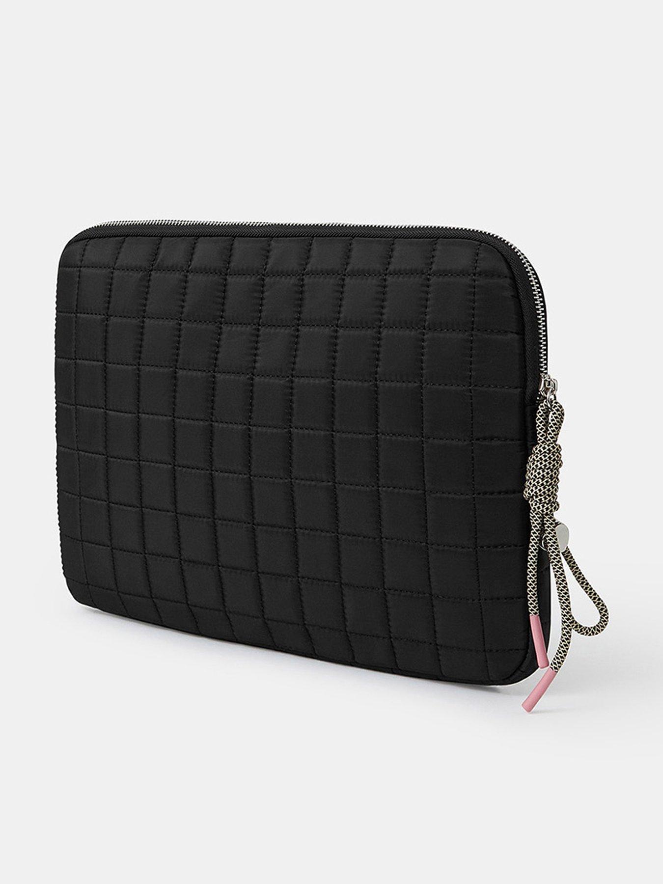 Image 2 of 4 of Accessorize Quilted Laptop Case - Black